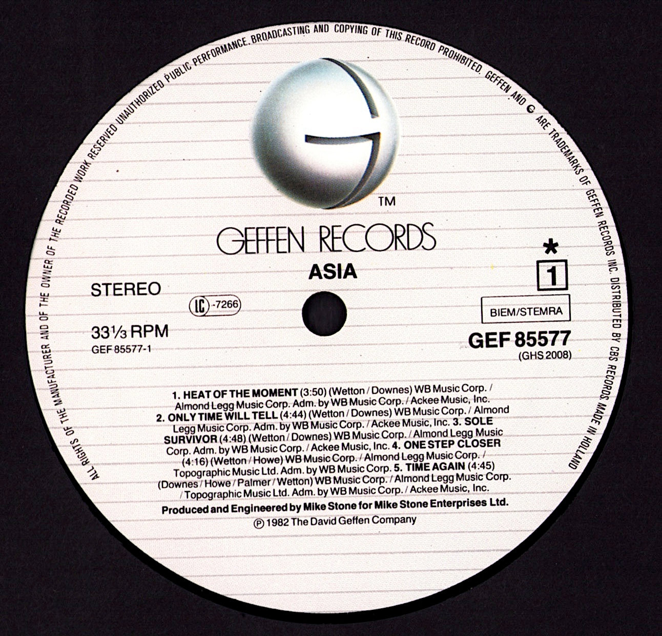 Asia - Asia Vinyl LP