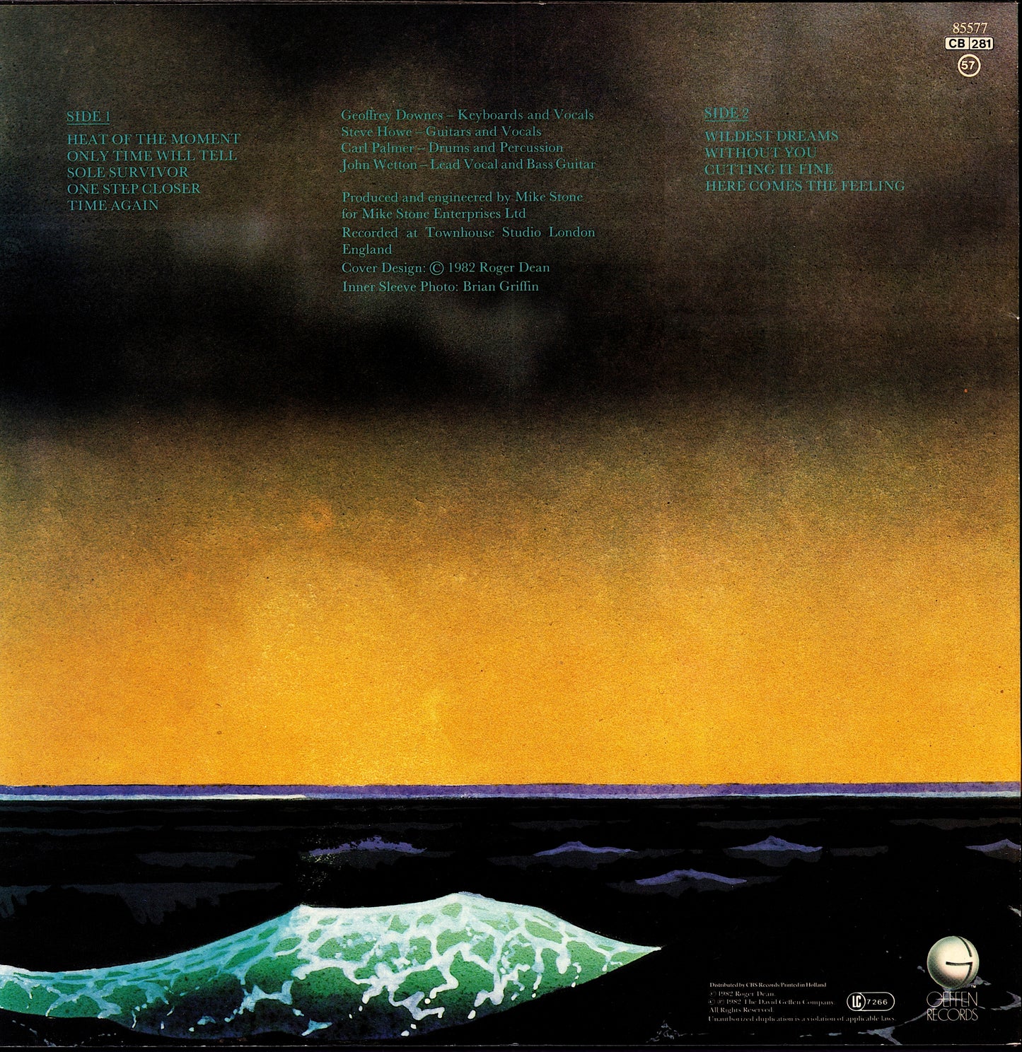 Asia - Asia Vinyl LP | EU Original | 1982