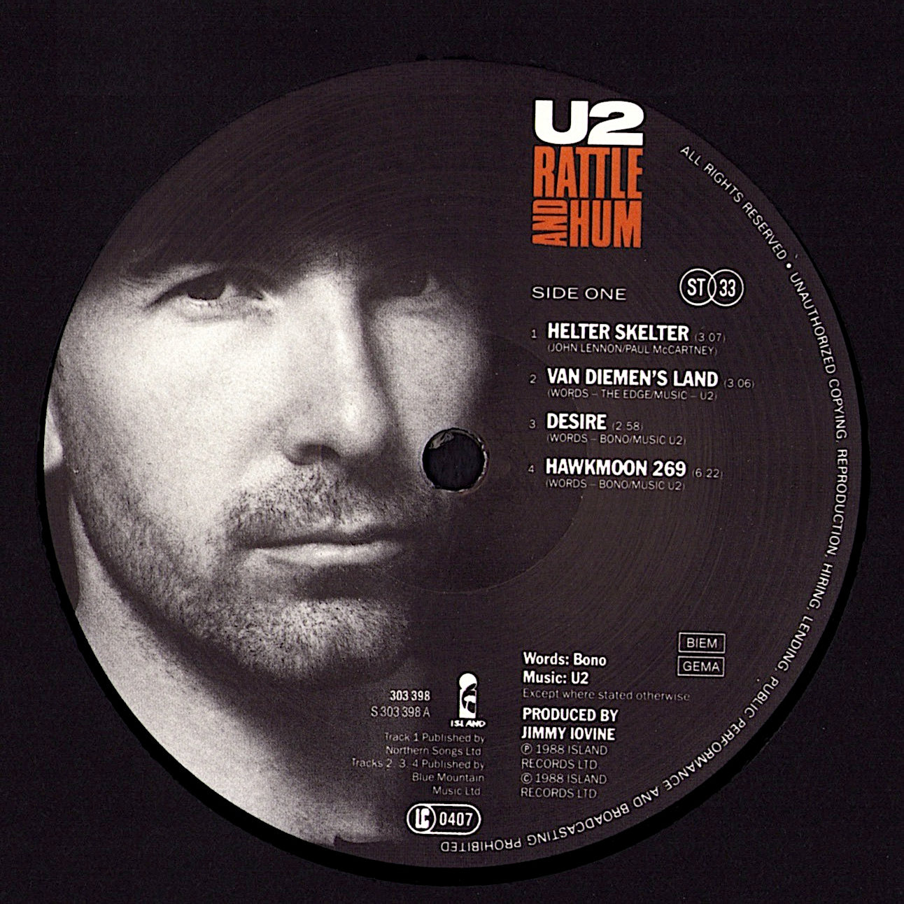 U2 – Rattle And Hum Vinyl 2LP Kopie