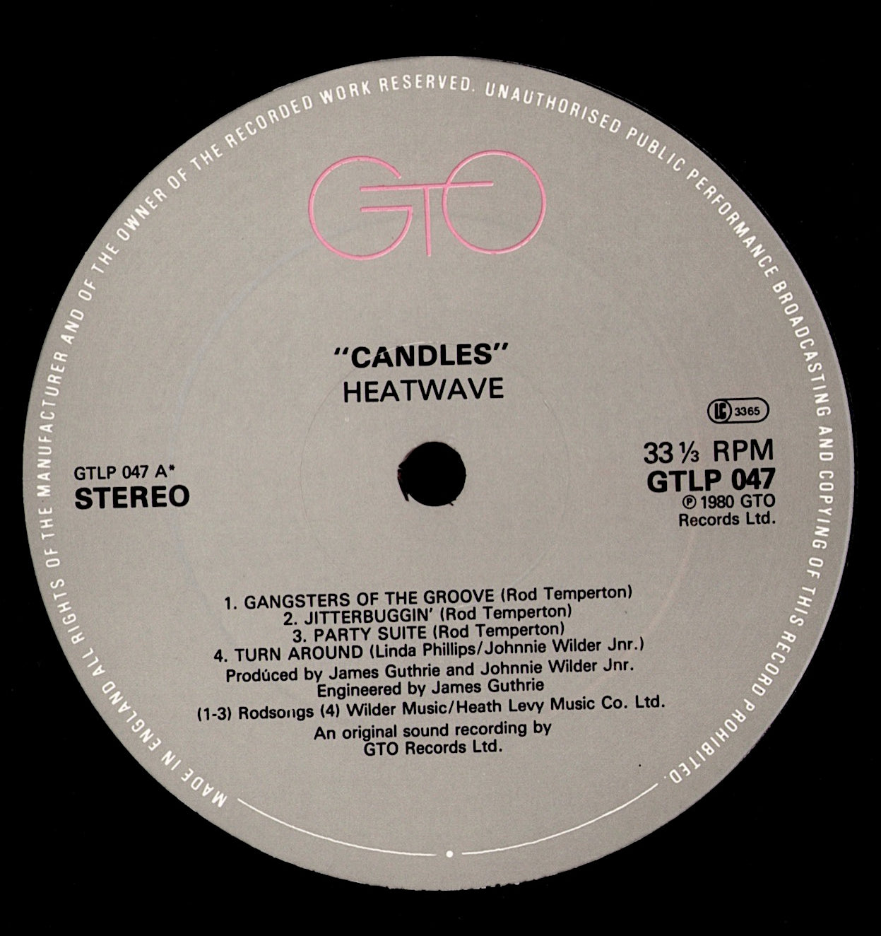 Heatwave – Candles Vinyl LP