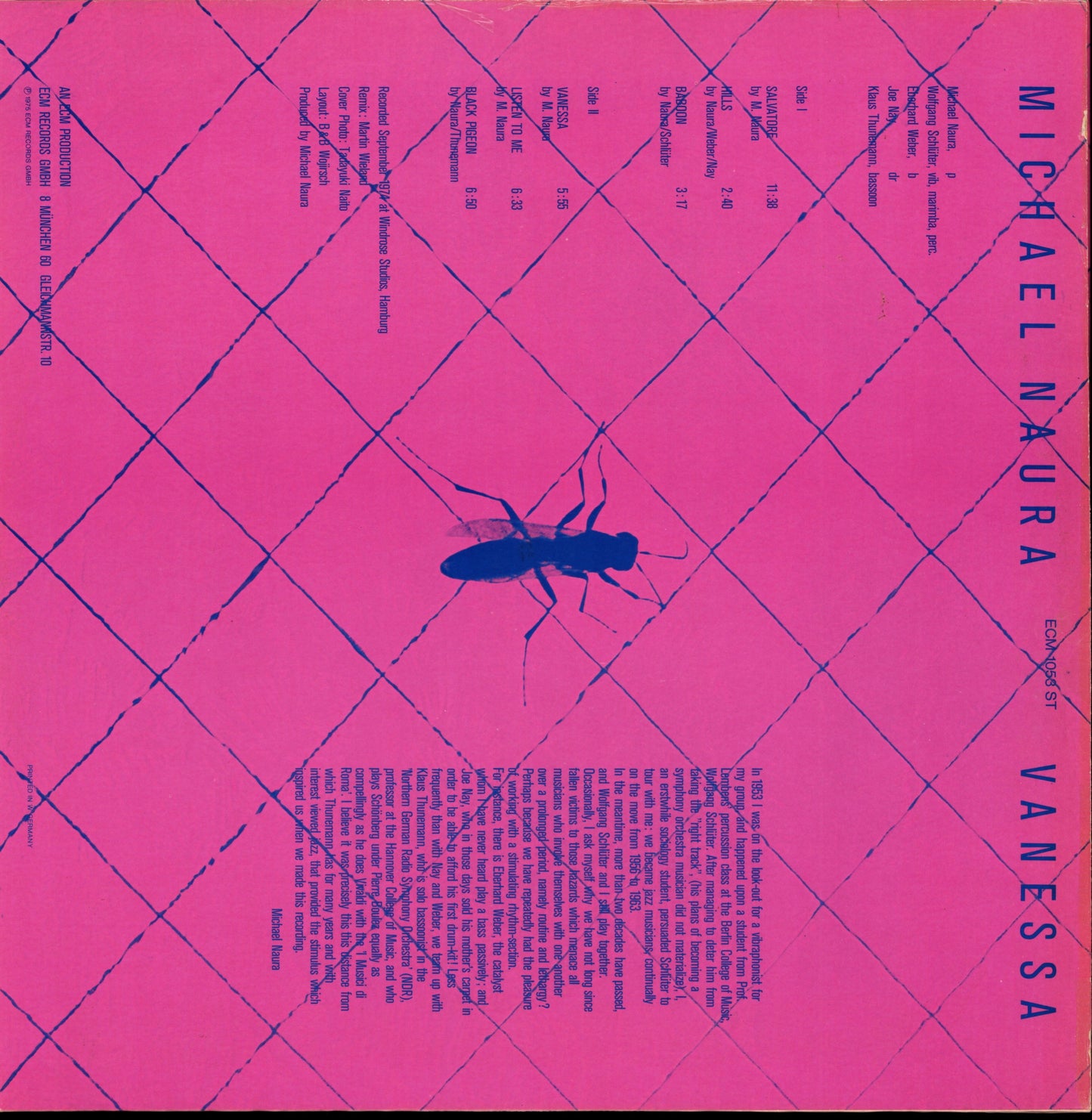 Michael Naura ‎– Vanessa Vinyl LP