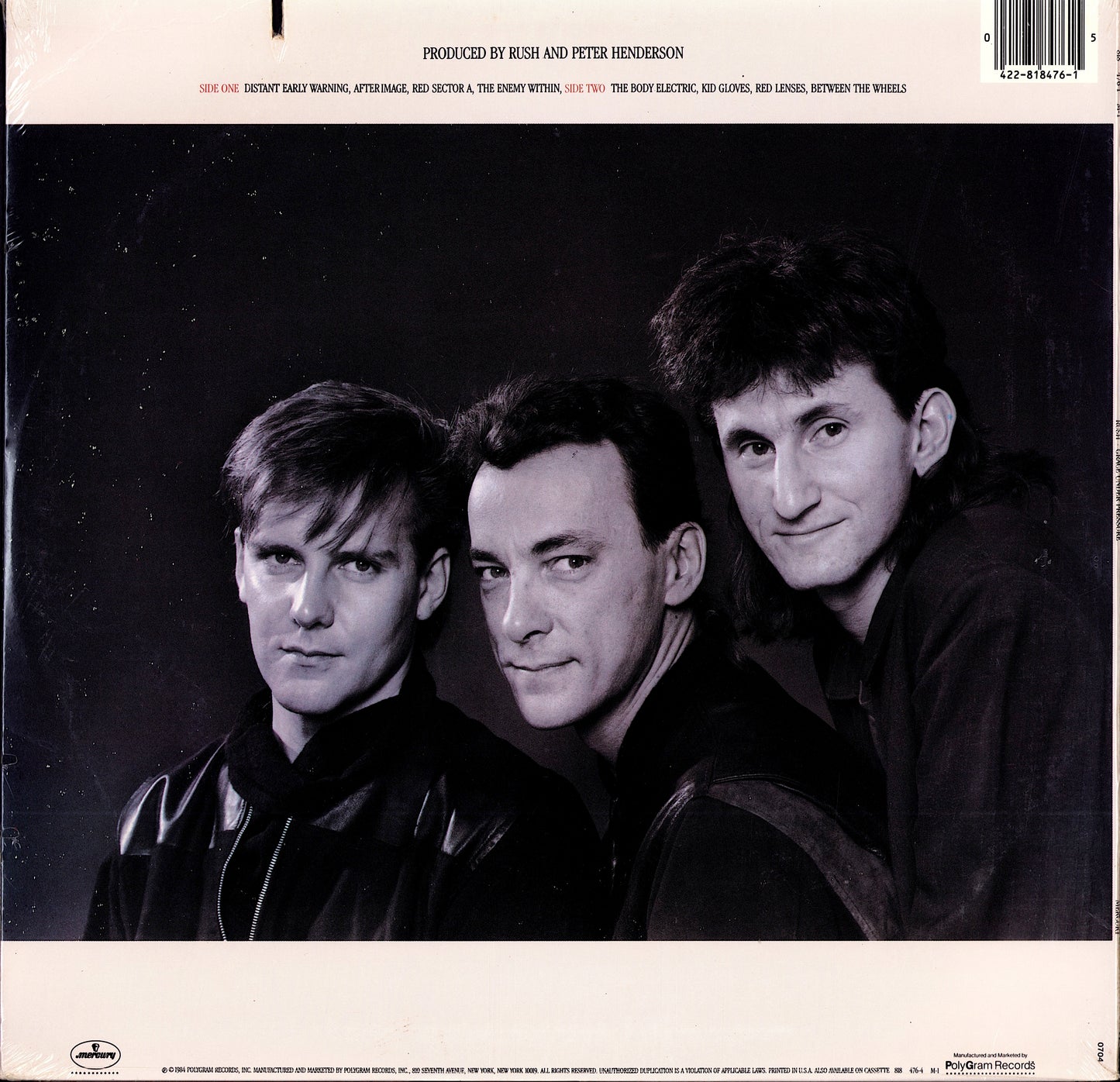 Rush – Grace Under Pressure Vinyl LP Still Sealed