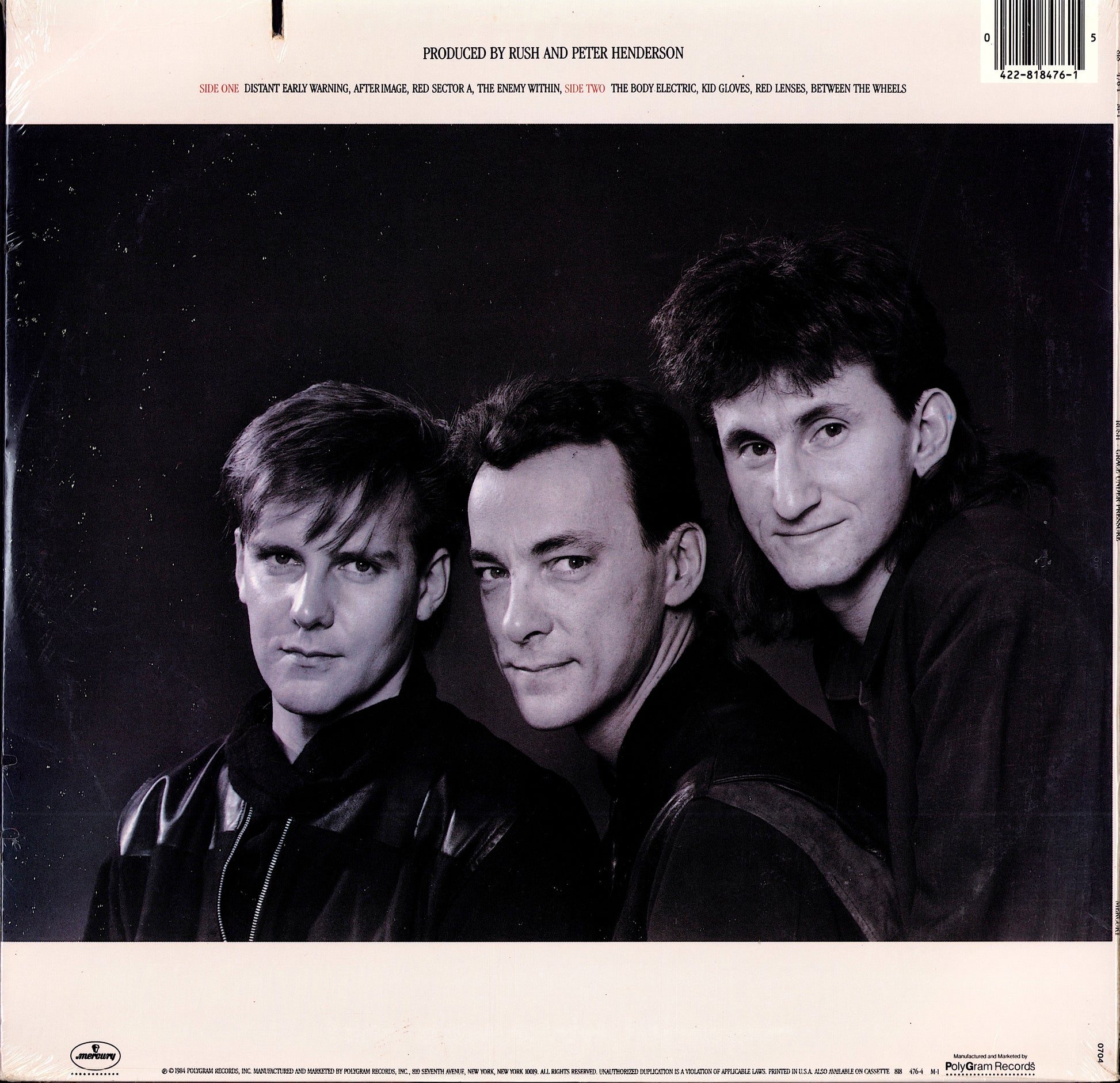 Rush – Grace Under Pressure Vinyl LP Still Sealed