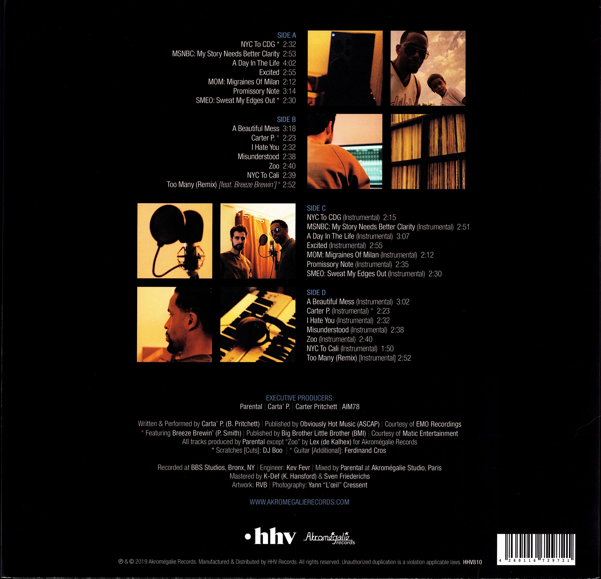 Carta' P. / Parental - A Beautiful Mess Vinyl 2LP | EU Deluxe Edition | 2019