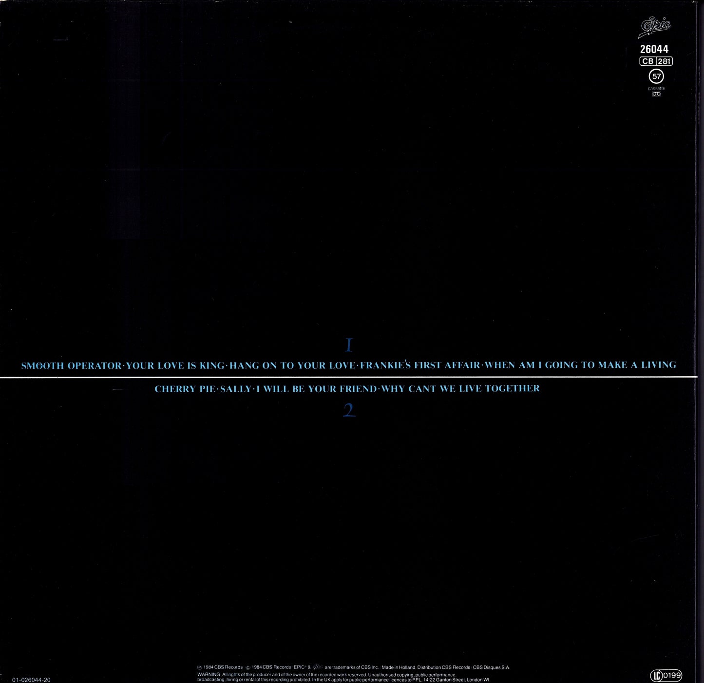 Sade - Diamond Life Vinyl LP Kopie