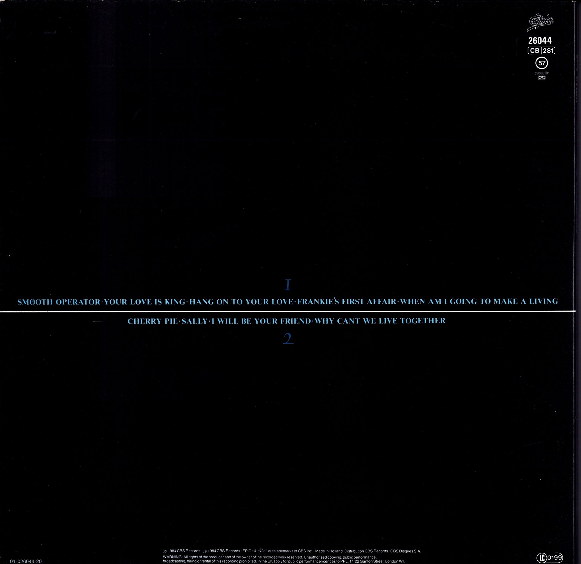 Sade - Diamond Life Vinyl LP Kopie