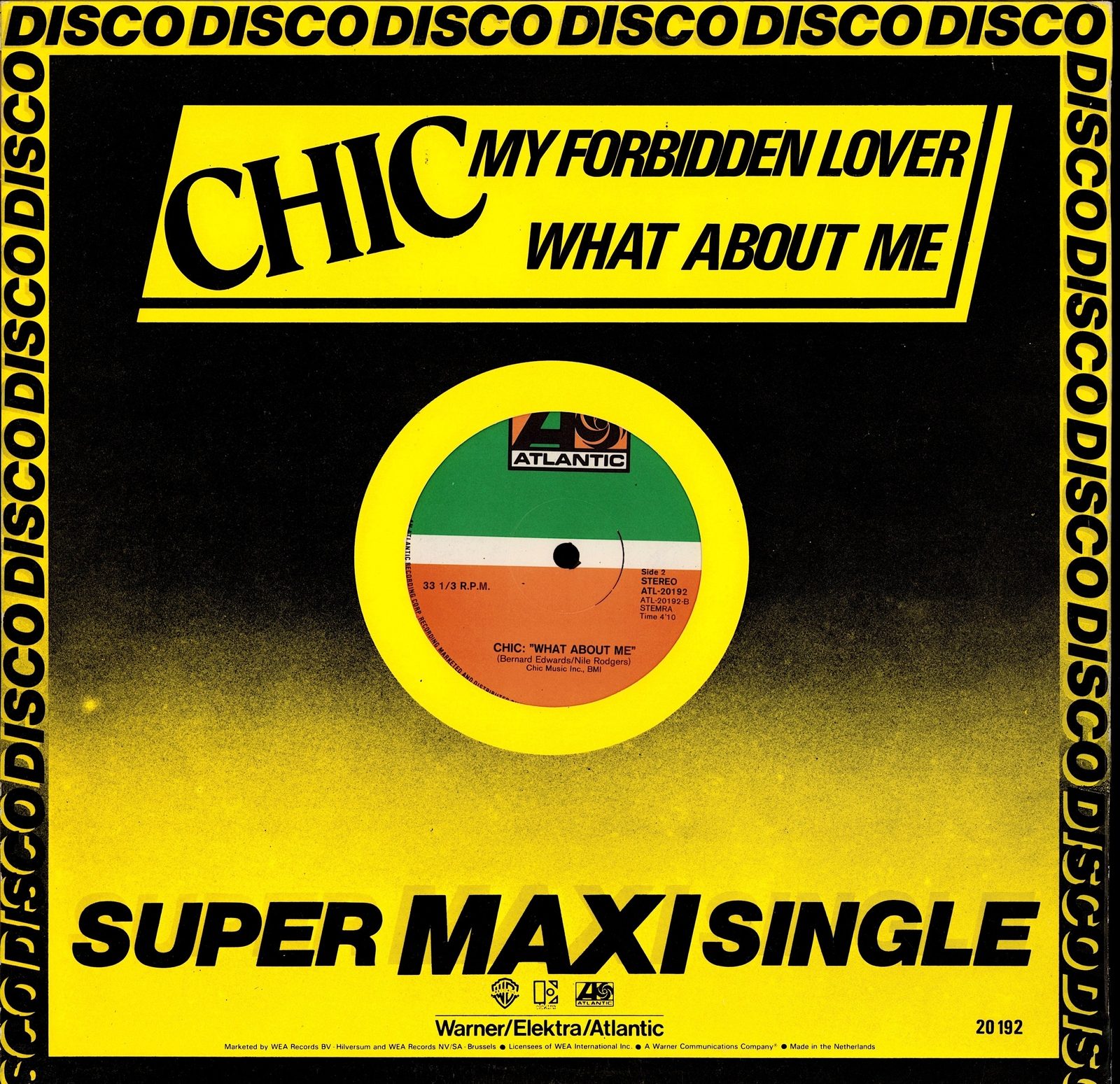 Chic ‎- My Forbidden Lover Vinyl 12" Maxi-Single