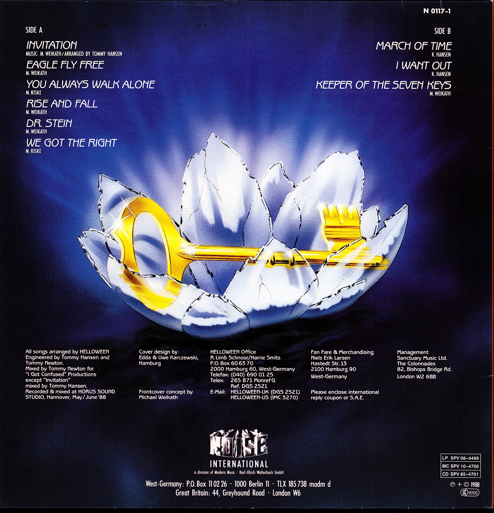 Helloween - Keeper Of The Seven Keys Part I Vinyl LP | DE Original | 1987 Kopie