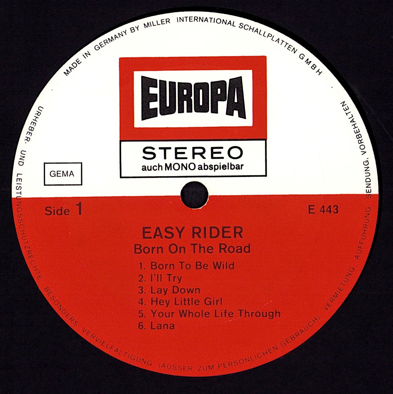 Easy Rider - Songs As Performed In The Motion Picture VInyl LP Kopie
