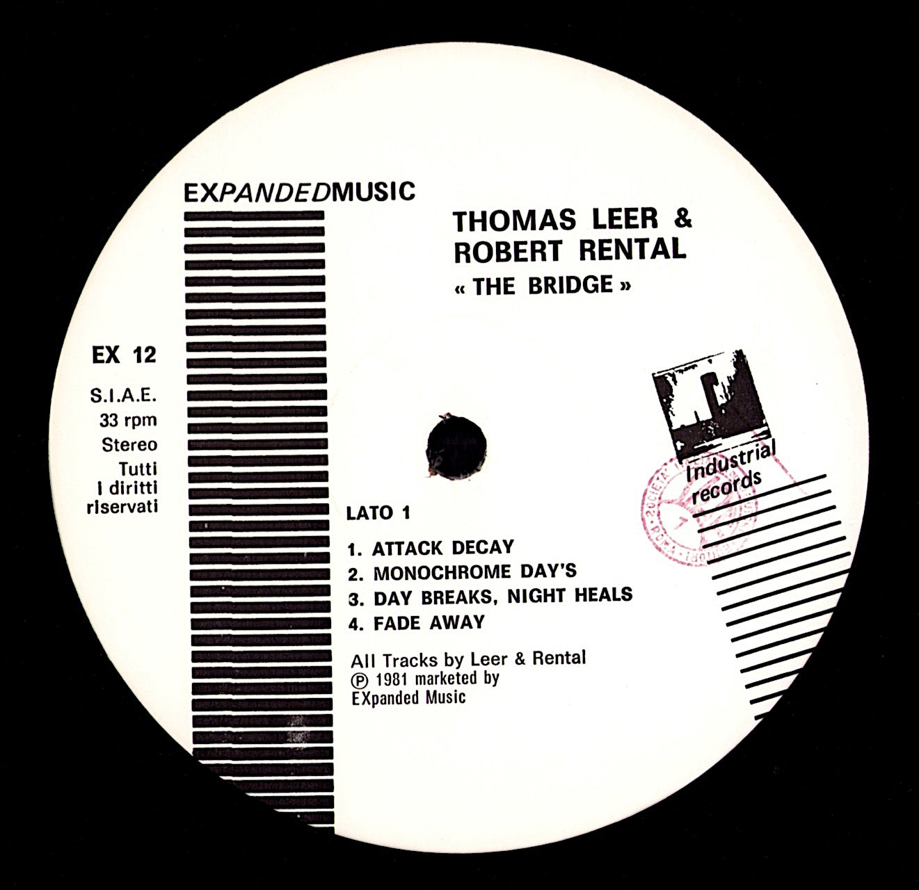 Thomas Leer & Robert Rental - The Bridge (Vinyl LP | IT Reissue | 1981)