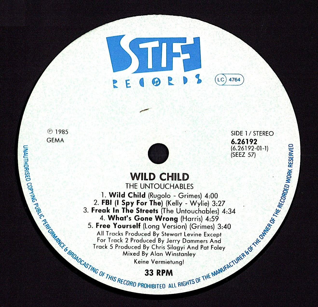 The Untouchables – Wild Child Vinyl LP