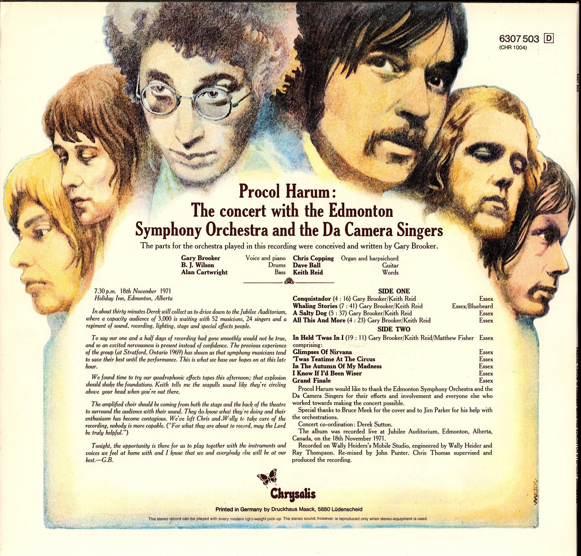 Procol Harum - Broken Baricades Vinyl LP Kopie