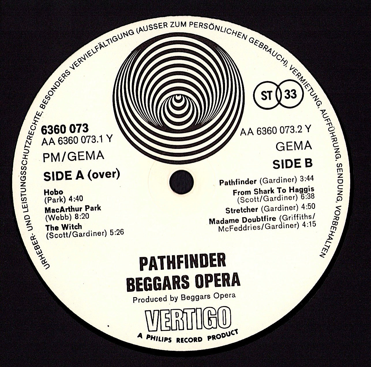 Beggars Opera - Pathfinder Vinyl LP