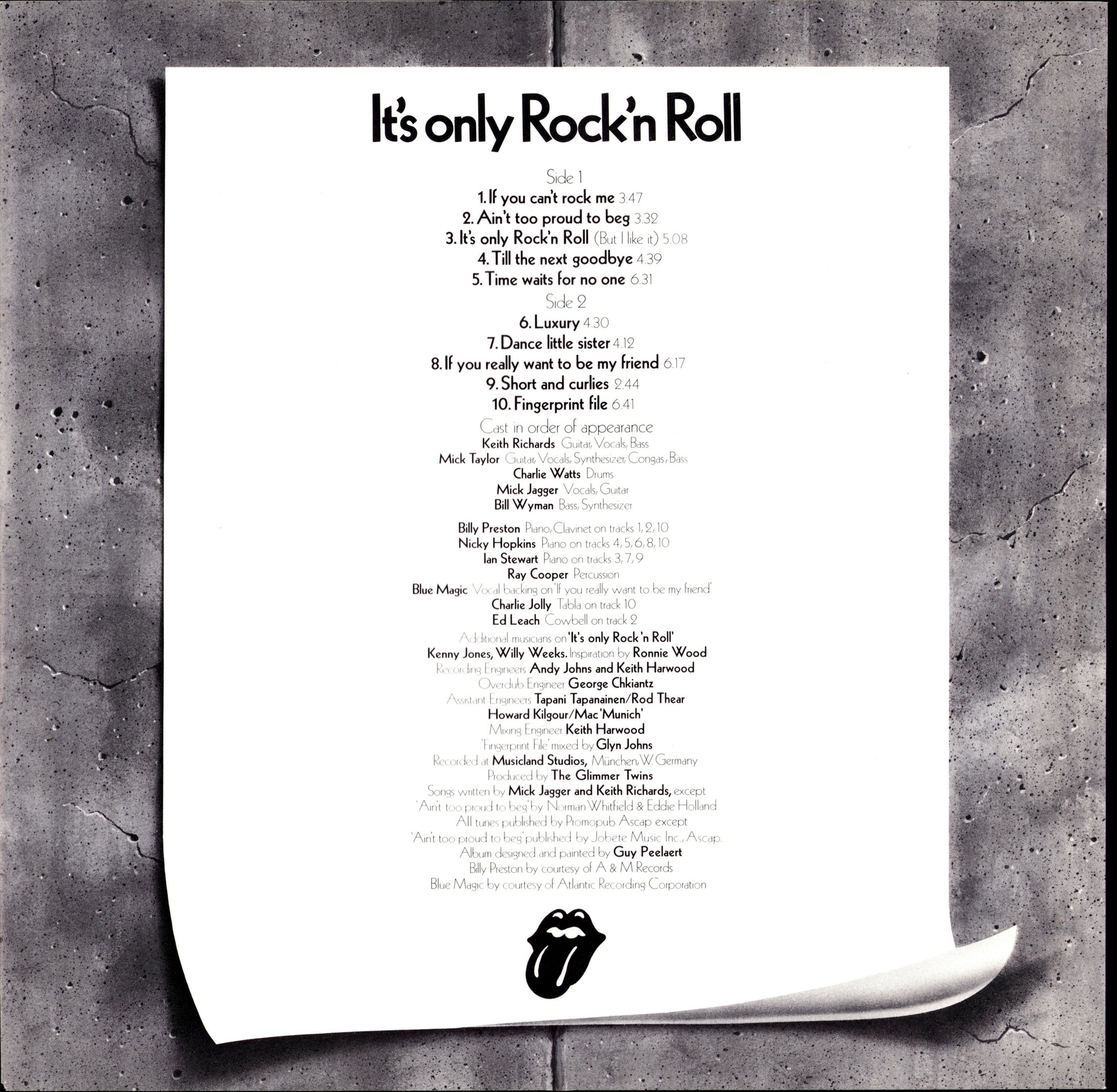 The Rolling Stones - It's Only Rock 'N Roll Vinyl LP