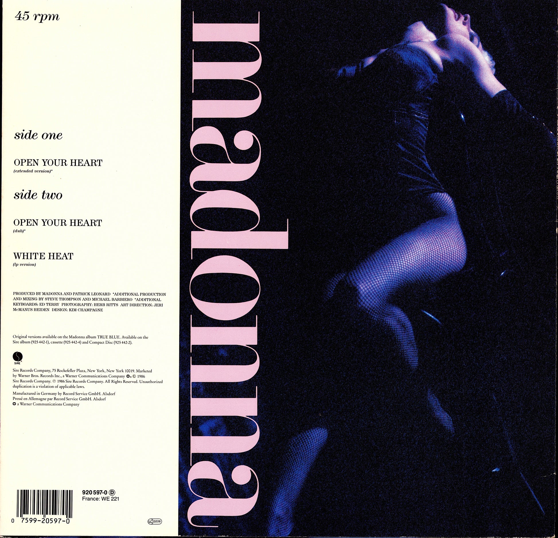 Madonna – La Isla Bonita Vinyl 12" Maxi-Single | EU Original | 1987 Kopie