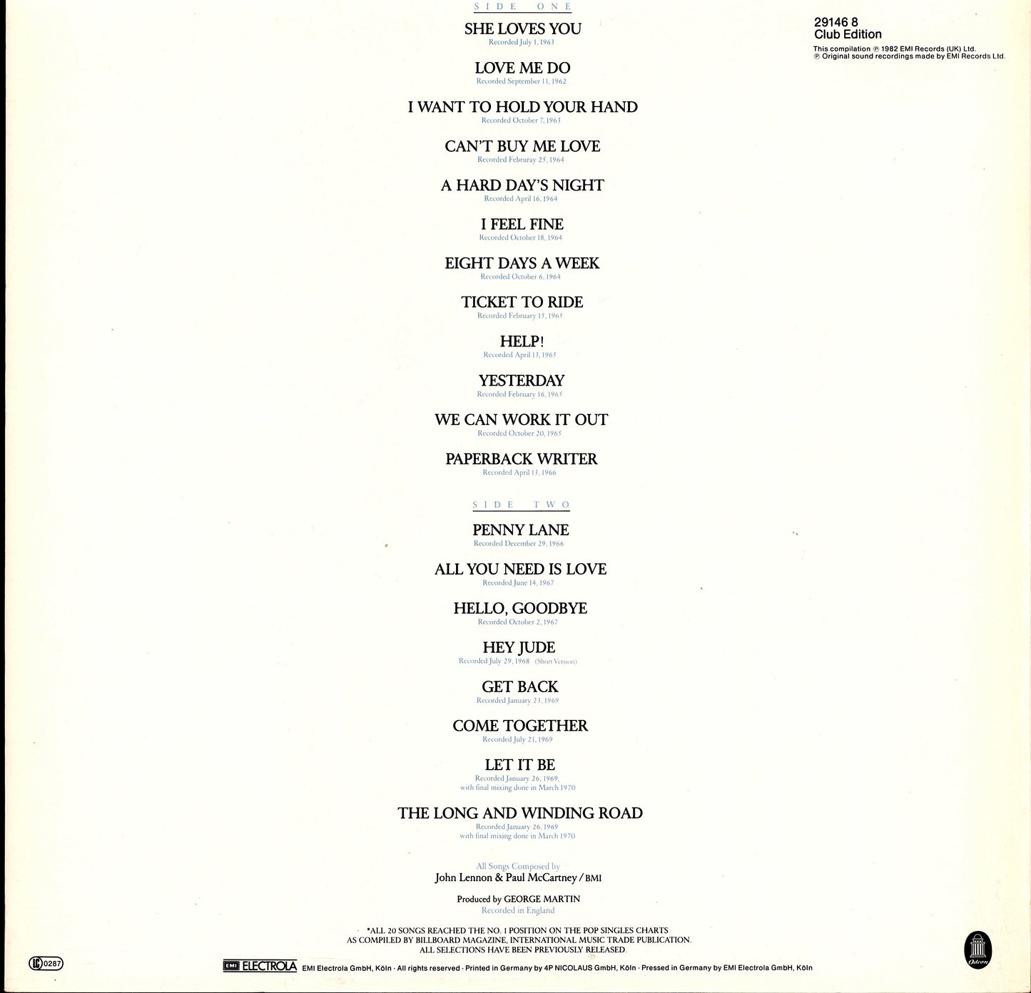 The Beatles - Revolver Vinyl LP Kopie