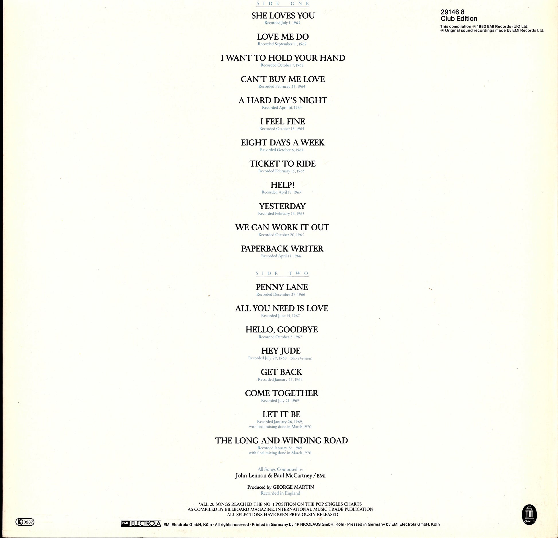 The Beatles - Revolver Vinyl LP Kopie