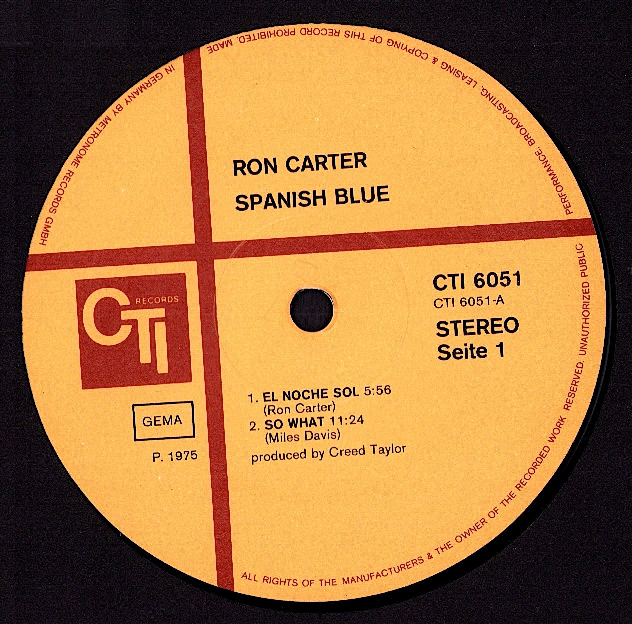 Ron Carter – Blues Farm Vinyl LP Kopie