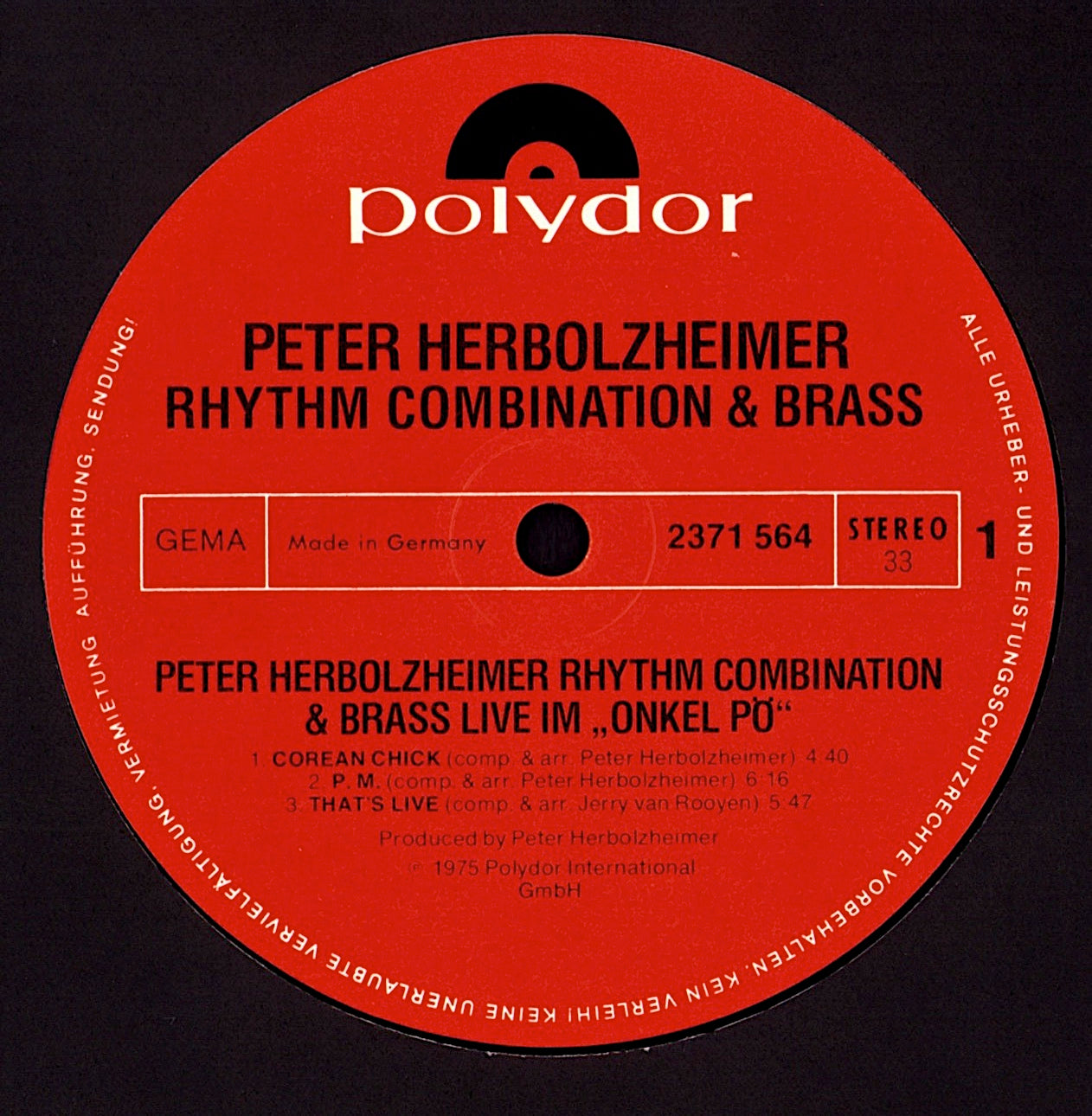 Rhythm Combination & Brass & Inga Rumpf ‎- Hip Walk Vinyl LP DE Kopie