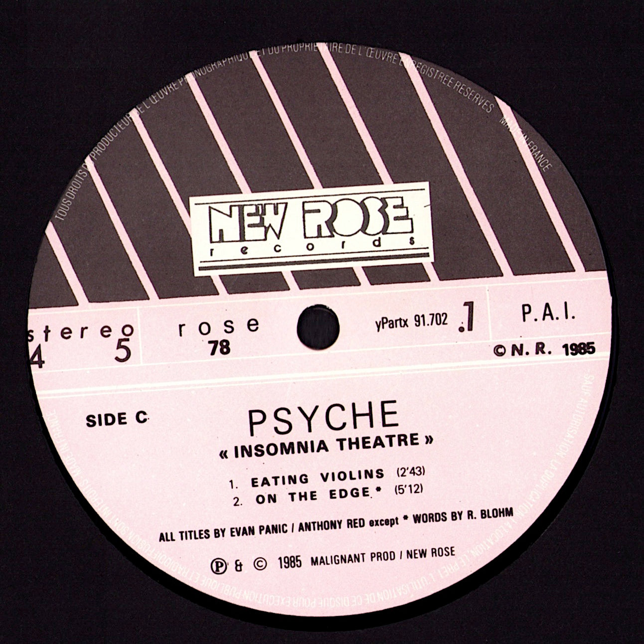 Psyche - Insomnia Theatre Vinyl 2LP