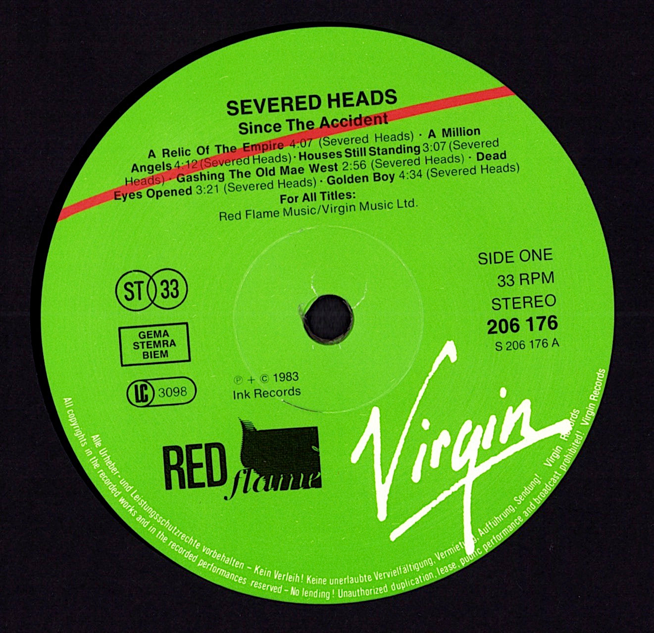 Severed Heads - Since The Accident (Vinyl LP | EU Original | 1984)