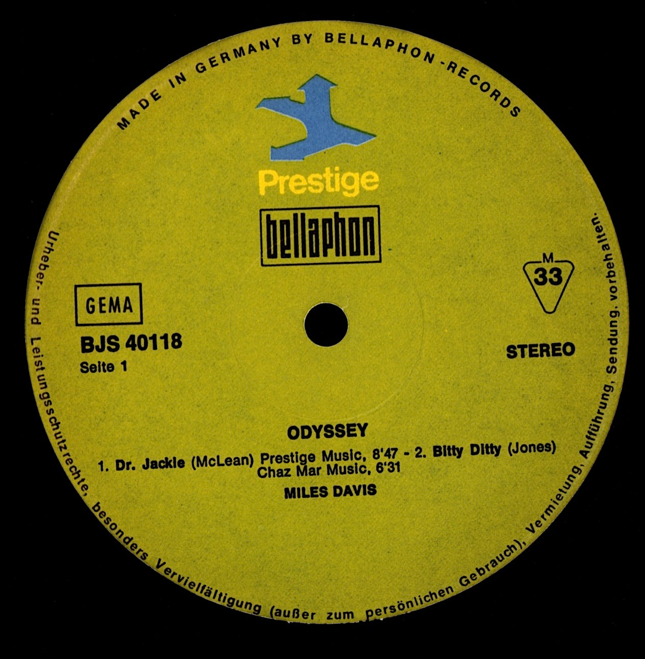 Miles Davis ‎- In A Silent Way Vinyl LP Kopie