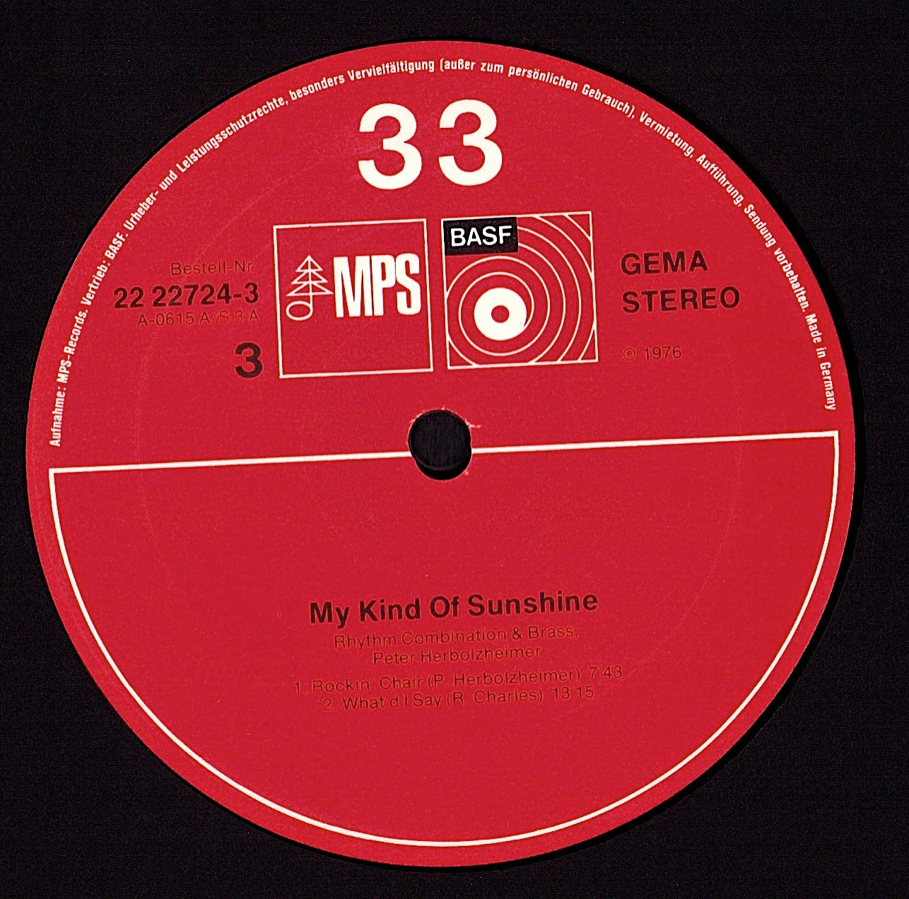 The MPS Rhythm Combination & Brass Leader: Peter Herbolzheimer – My Kind Of Sunshine Vinyl 2LP Kopie
