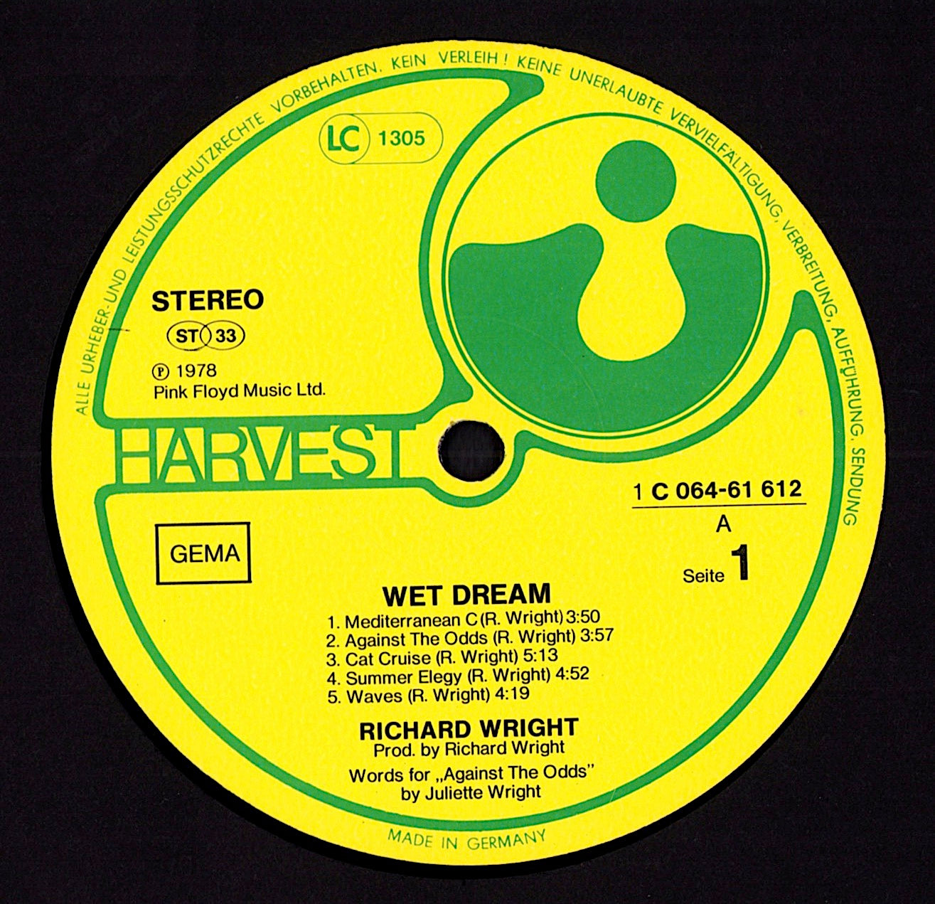 Richard Wright – Wet Dream Vinyl LP