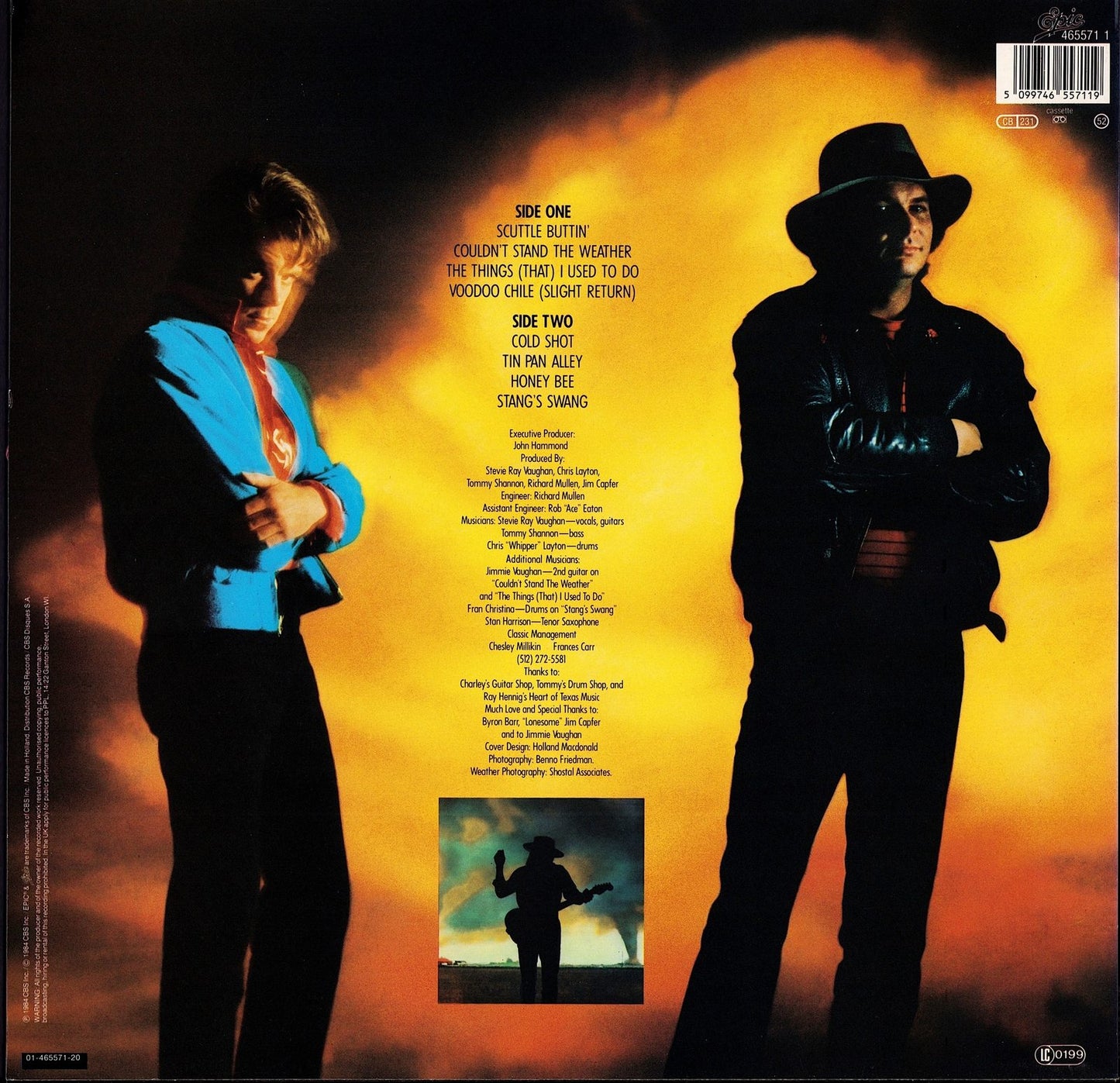 Stevie Ray Vaughan And Double Trouble – Couldn't Stand The Weather Vinyl LP Kopie