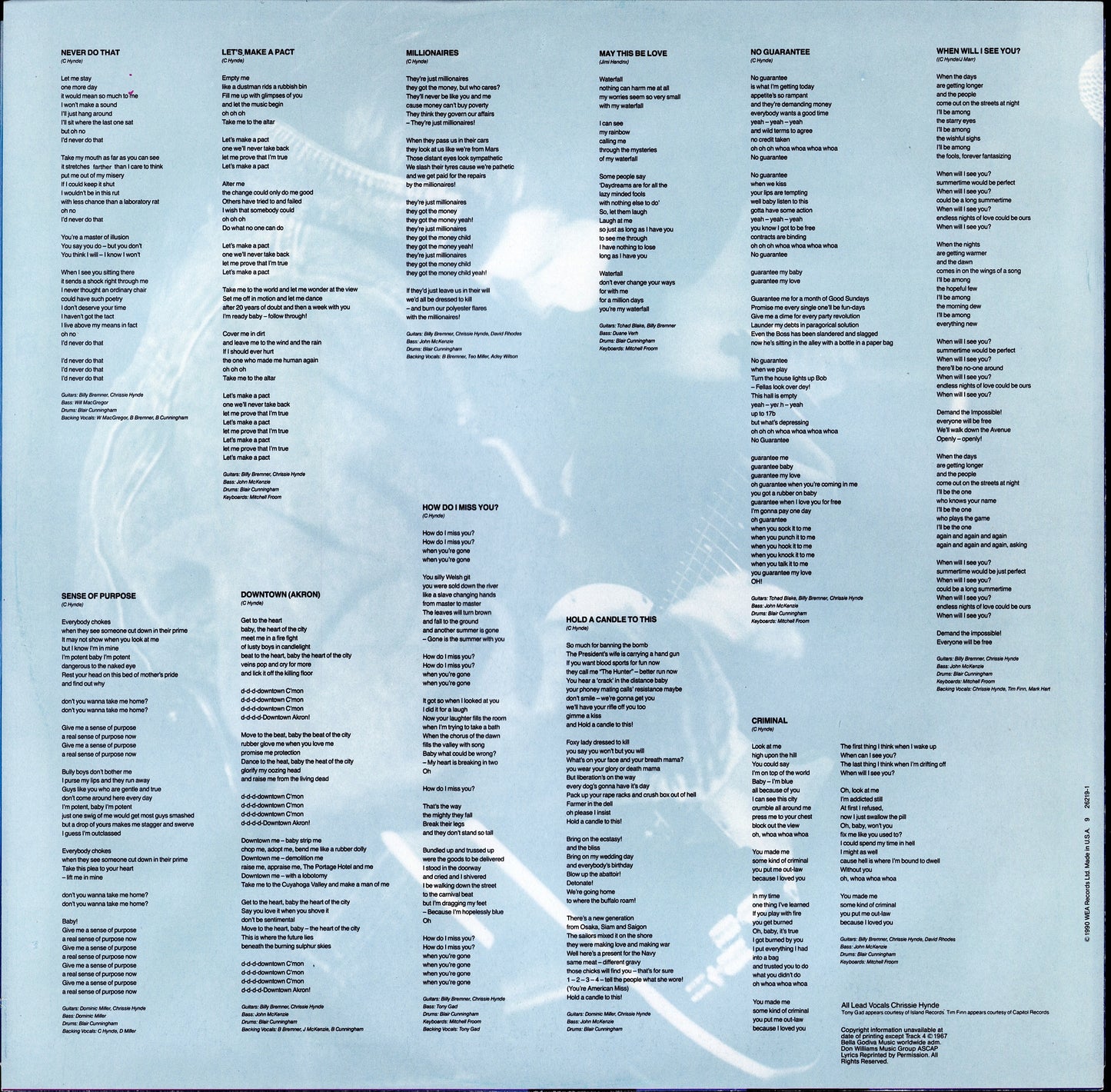 The Pretenders ‎- Learning To Crawl Vinyl LP Kopie Kopie