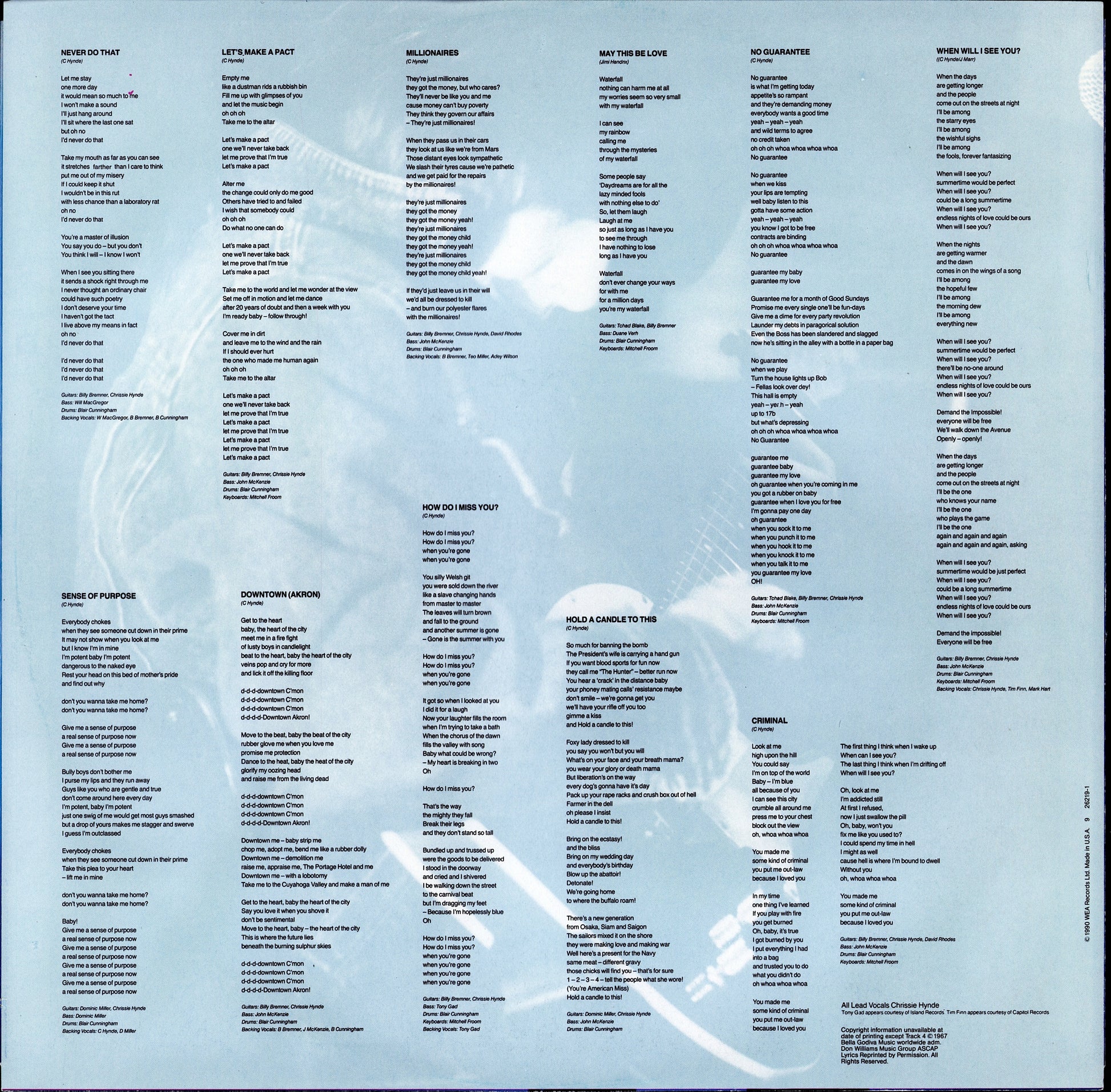 The Pretenders ‎- Learning To Crawl Vinyl LP Kopie Kopie