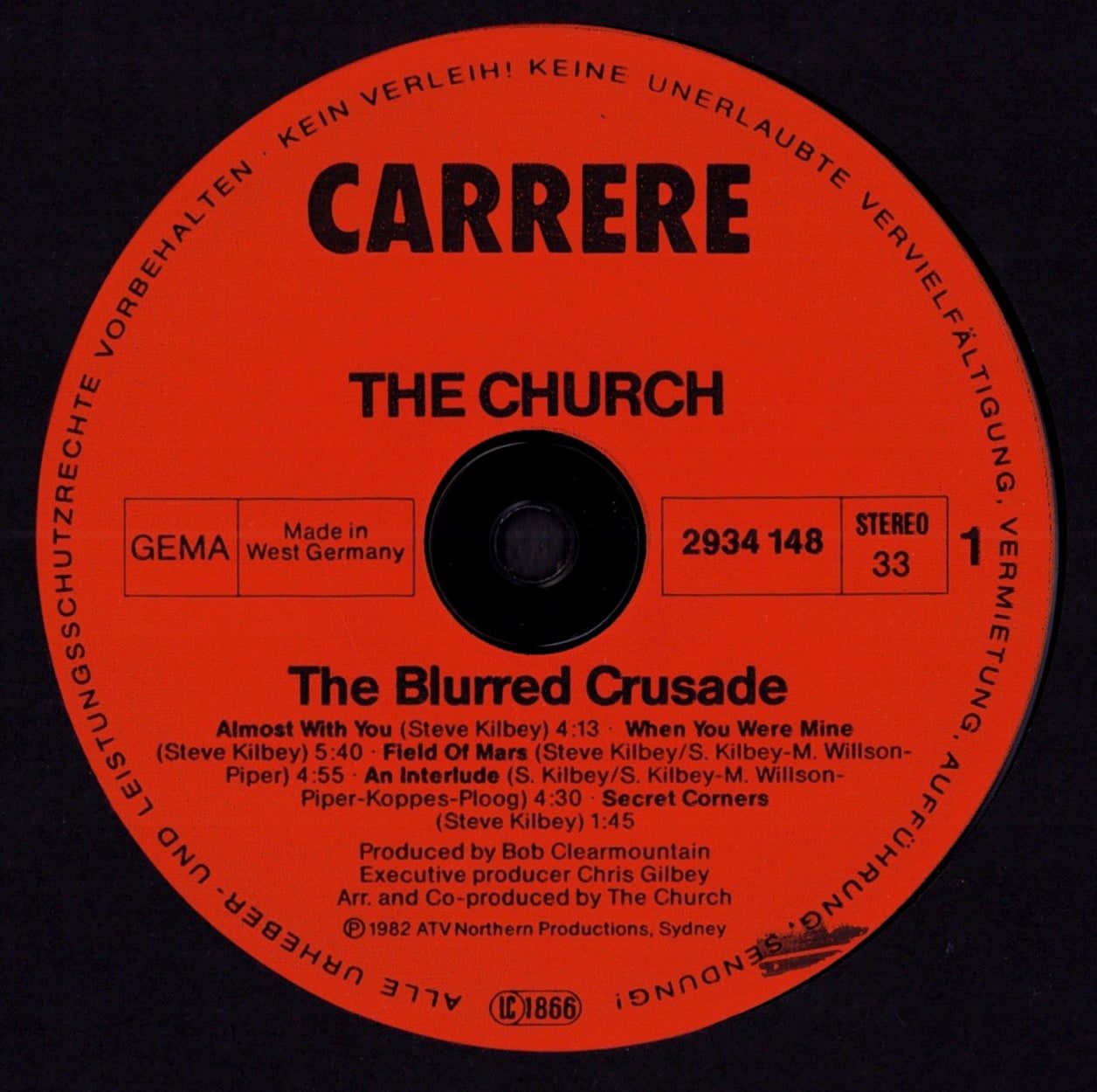 The Church - The Blurred Crusade (Vinyl LP | DE Repress | 1982)
