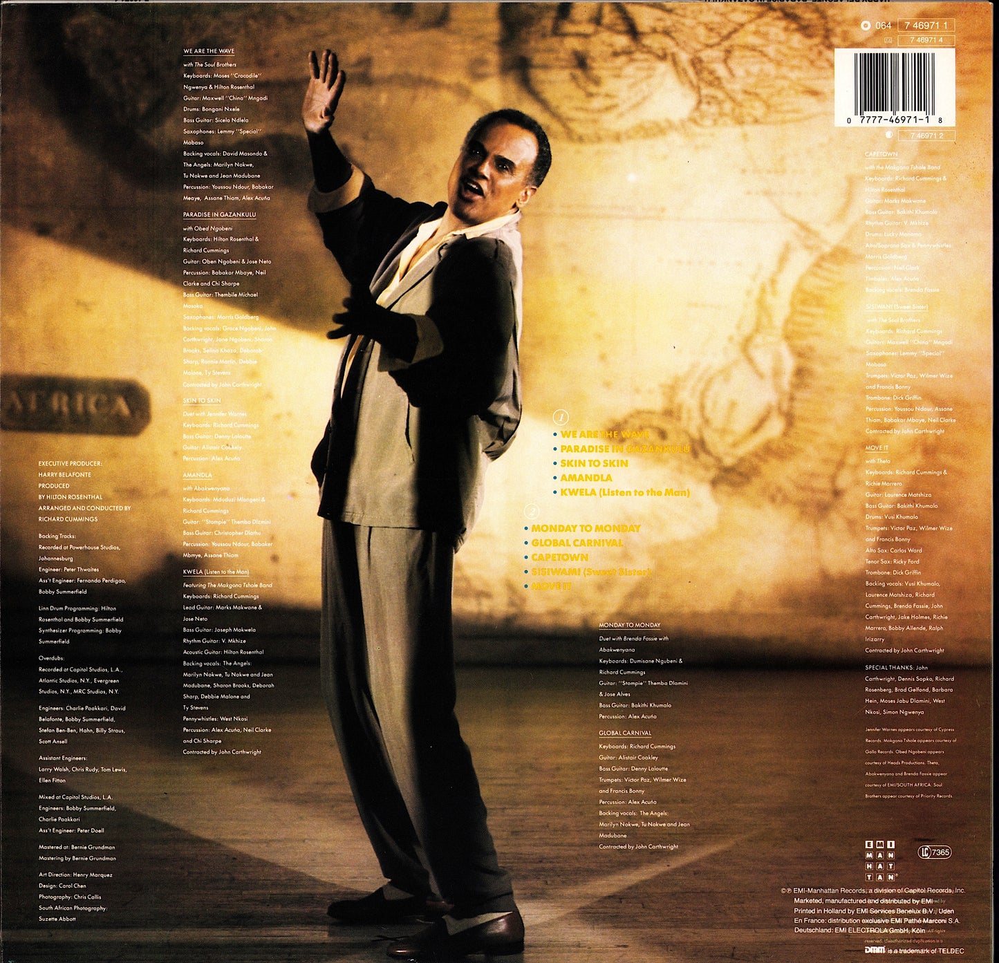 Harry Belafonte - Paradise In Gazankulu (Vinyl LP | EU Original | 1988)