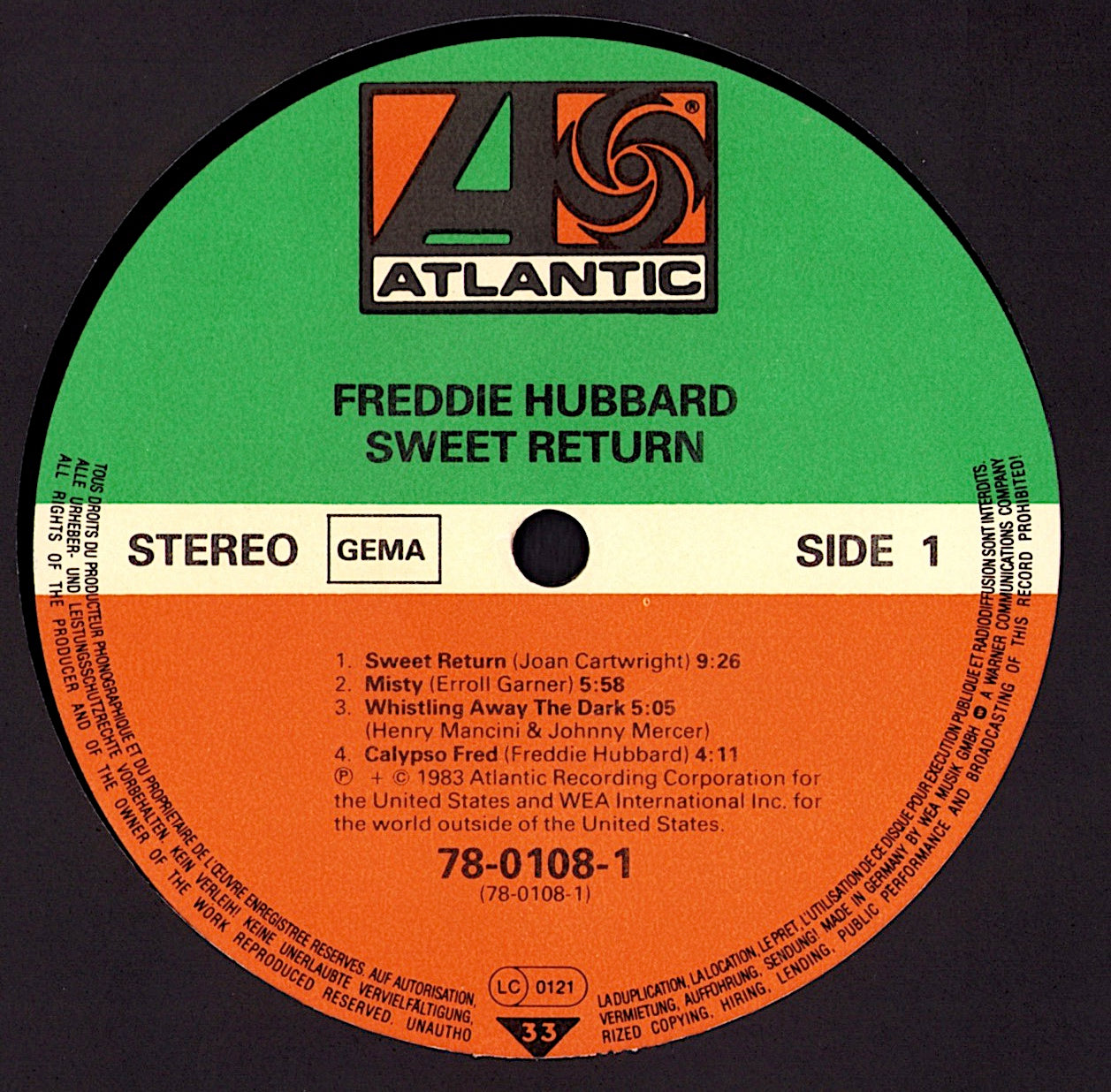 Freddie Hubbard – Sweet Return Vinyl LP