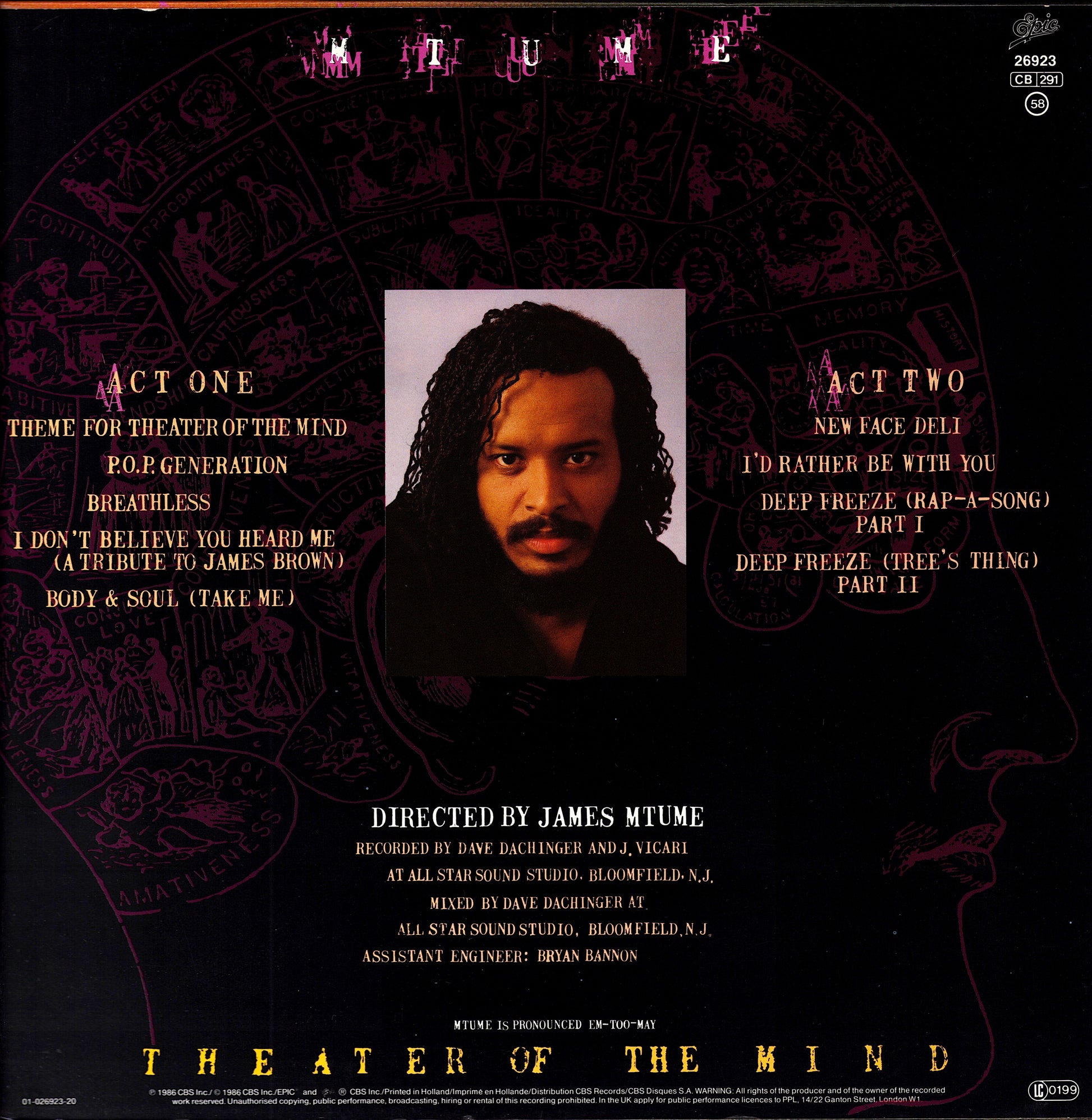 Mtume – Theater Of The Mind Vinyl LP