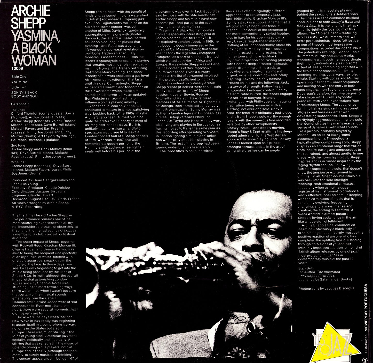 Archie Shepp – I Know About The Life Vinyl LP Kopie