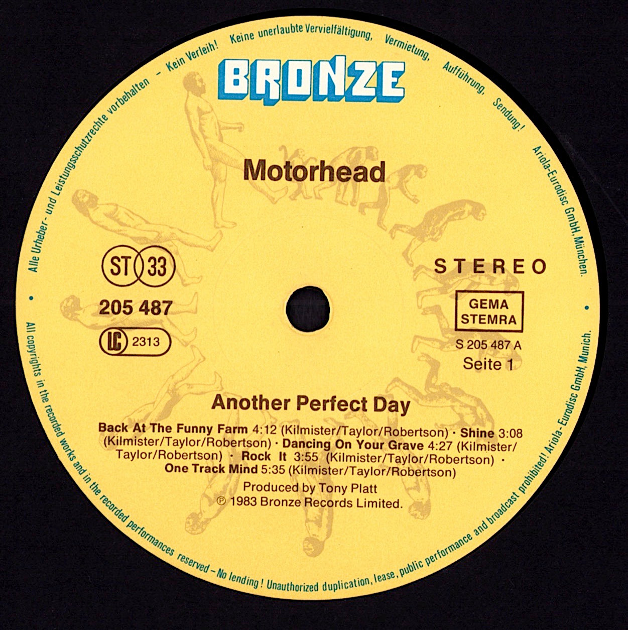 Motörhead – Another Perfect Day Vinyl LP Kopie
