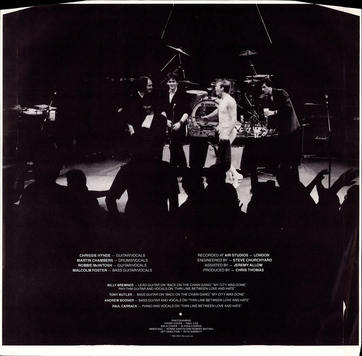 The Pretenders ‎- Learning To Crawl Vinyl LP Kopie