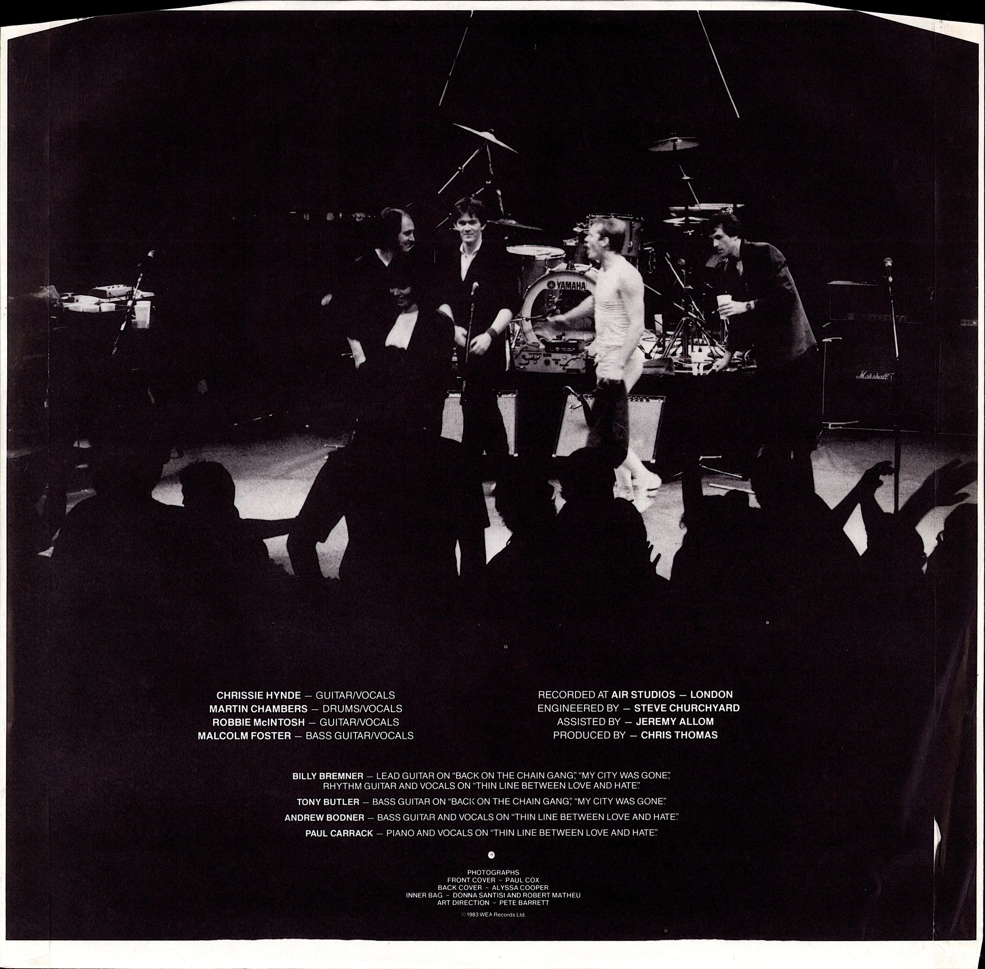 The Pretenders ‎- Learning To Crawl Vinyl LP Kopie