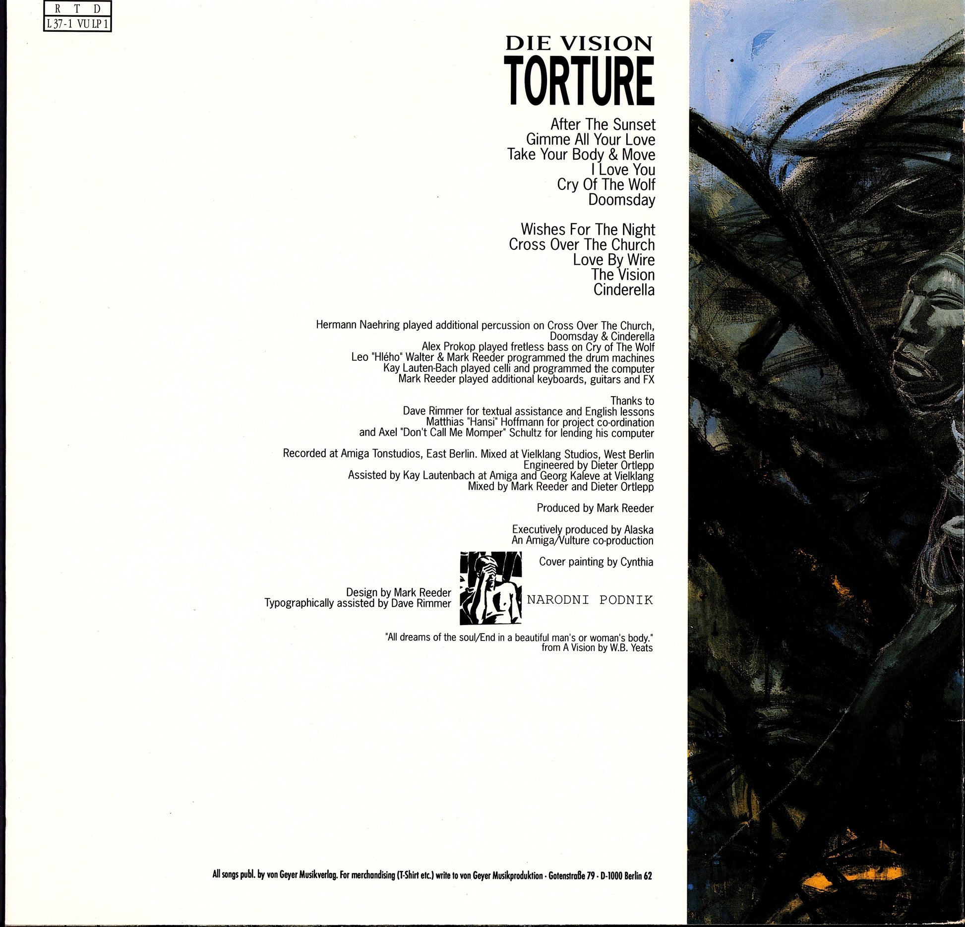Die Vision – Torture Vinyl LP