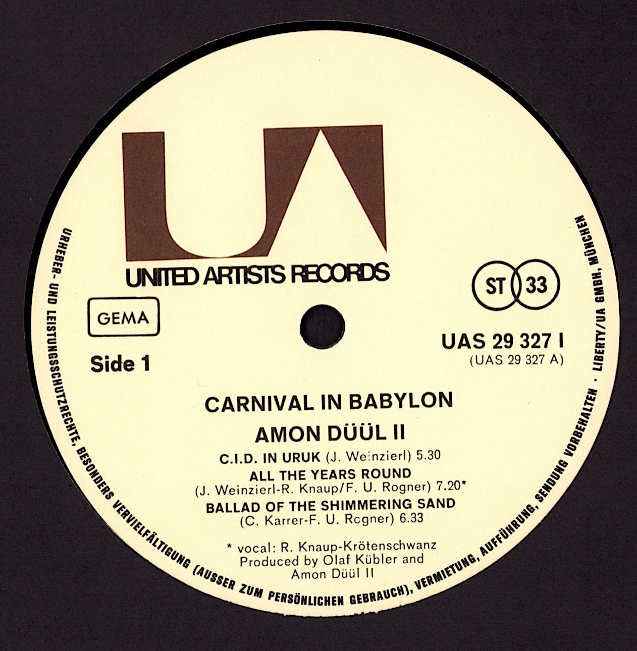 Amon Düül II ‎- Carnival In Babylon Vinyl LP