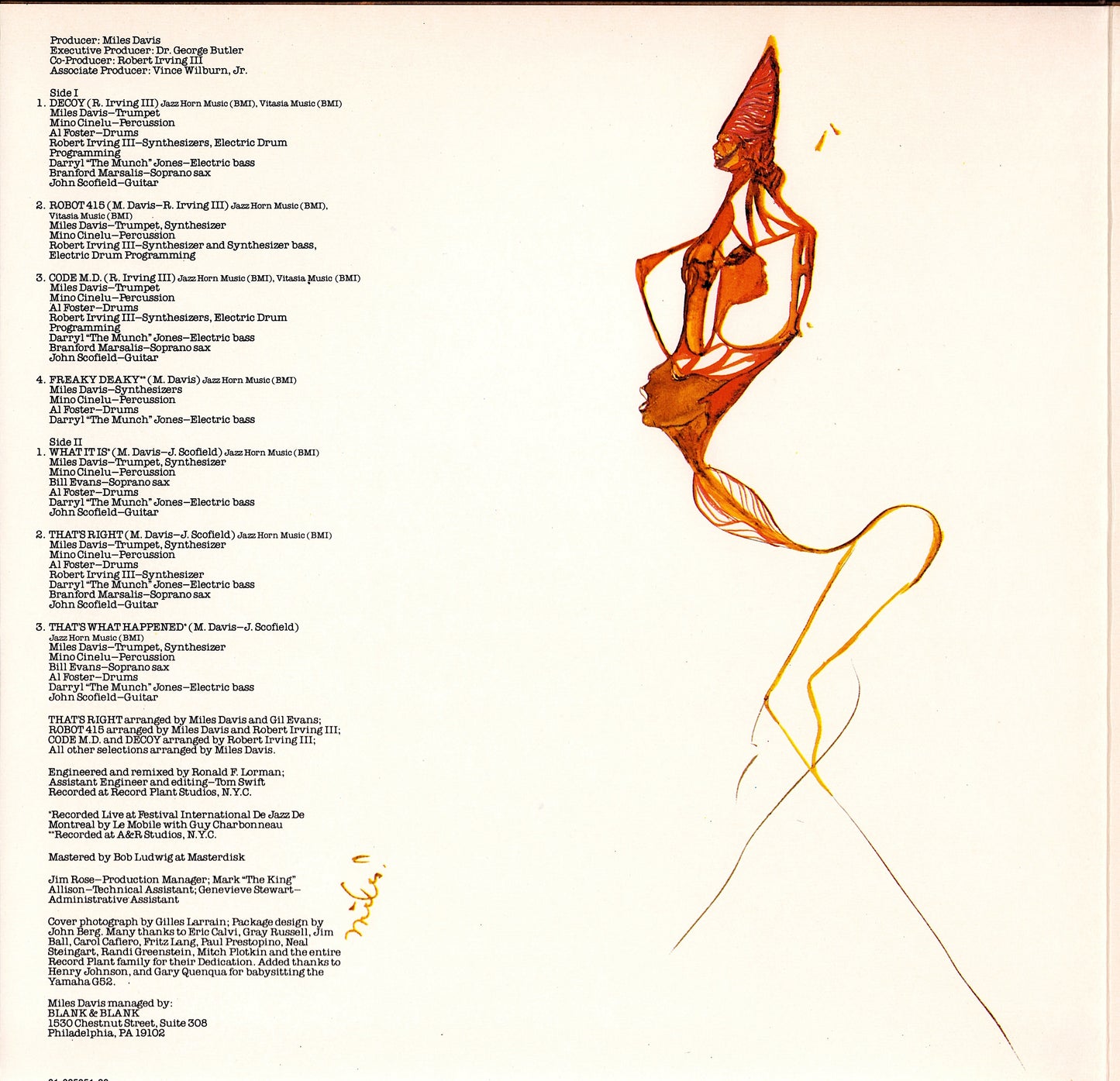 Miles Davis - You're Under Arrest Vinyl LP Kopie