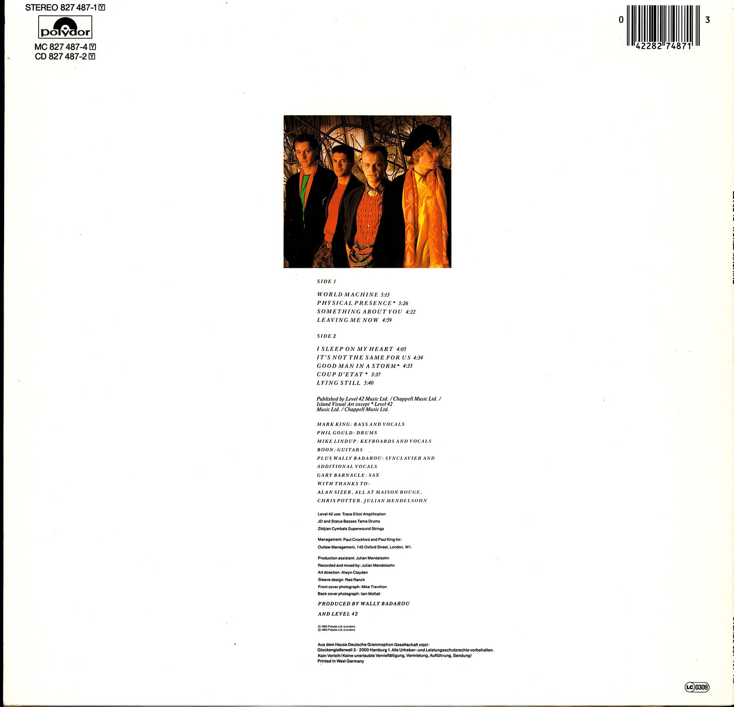 Level 42 – World Machine (Vinyl LP)