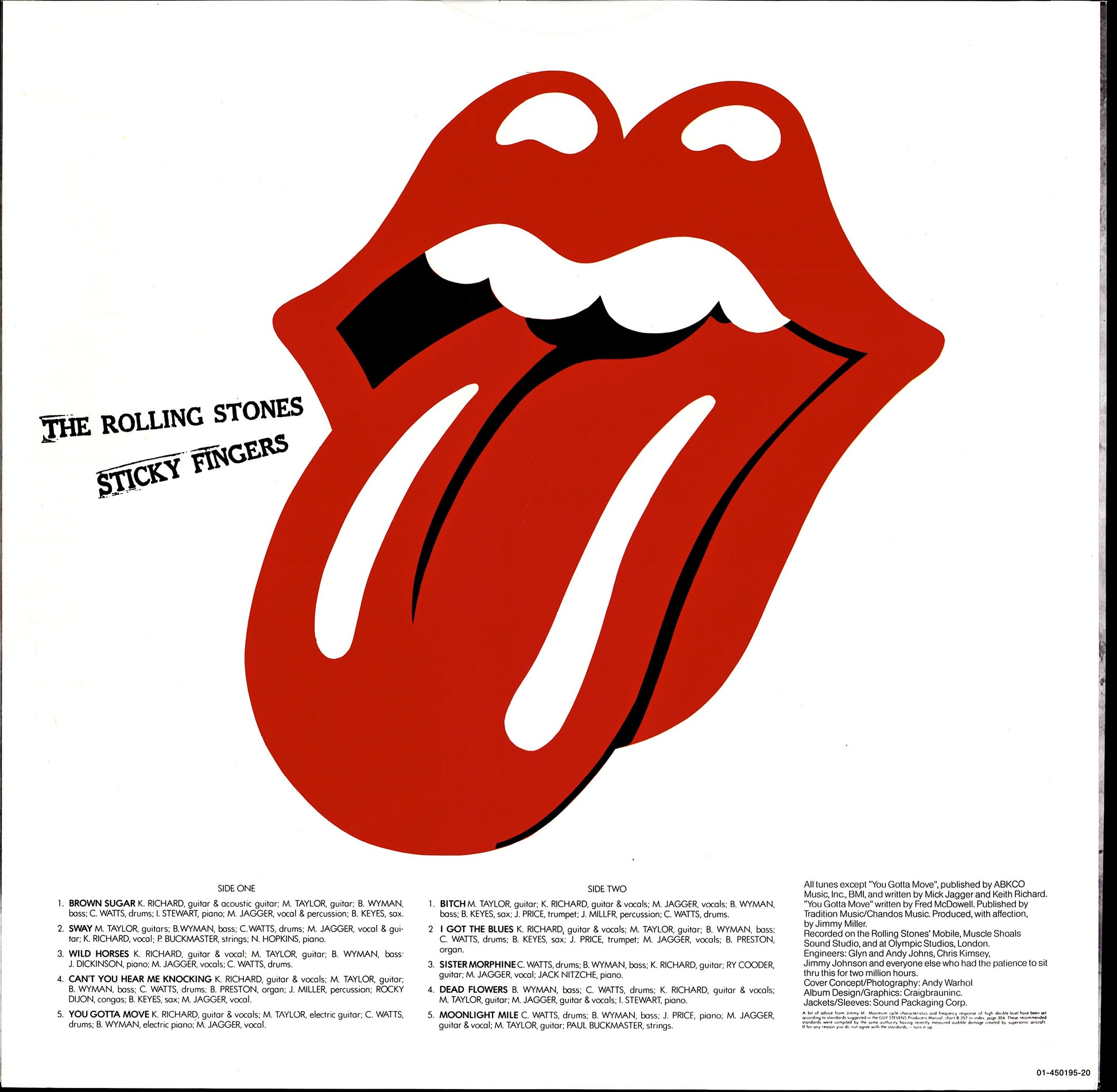 The Rolling Stones - Sticky Fingers Vinyl LP