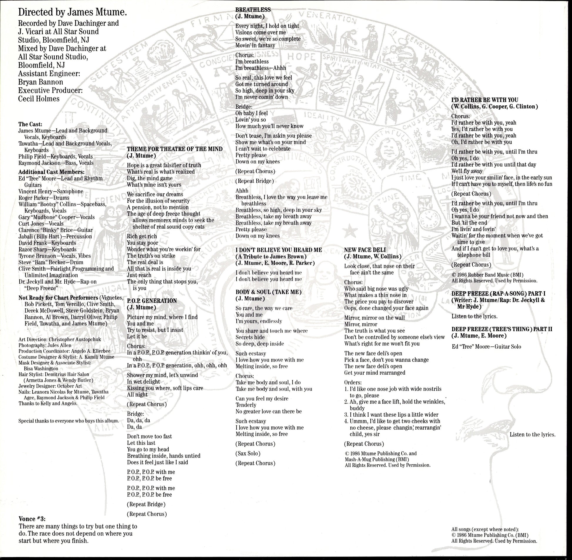 Mtume – Theater Of The Mind Vinyl LP