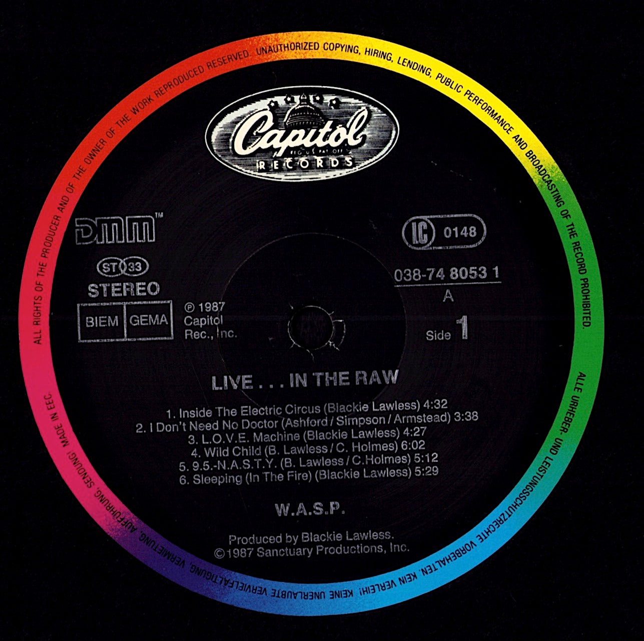 WASP ‎- The Last Command (Vinyl LP)