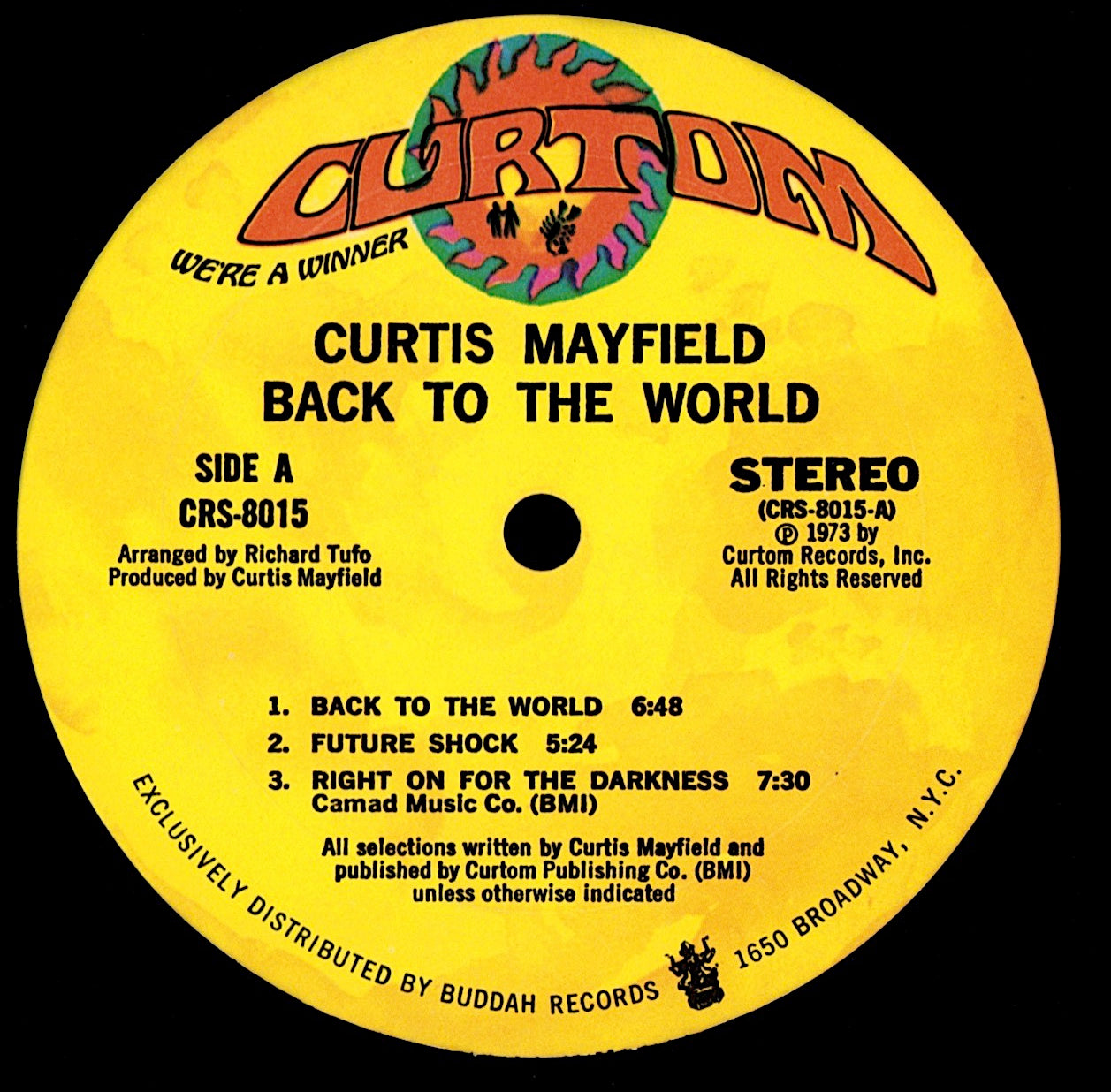 Curtis Mayfield – Back To The World Vinyl LP