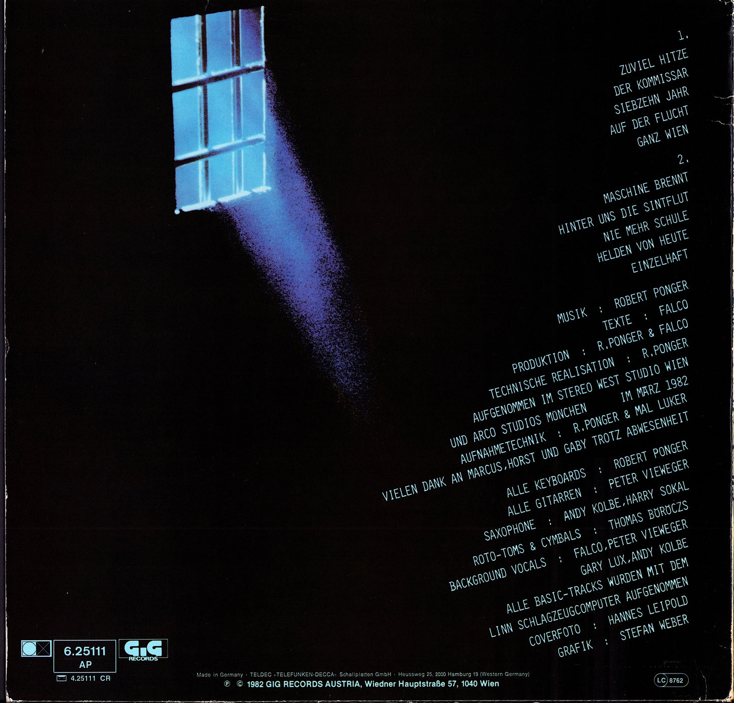 Falco - Wiener Blut Vinyl LP Kopie