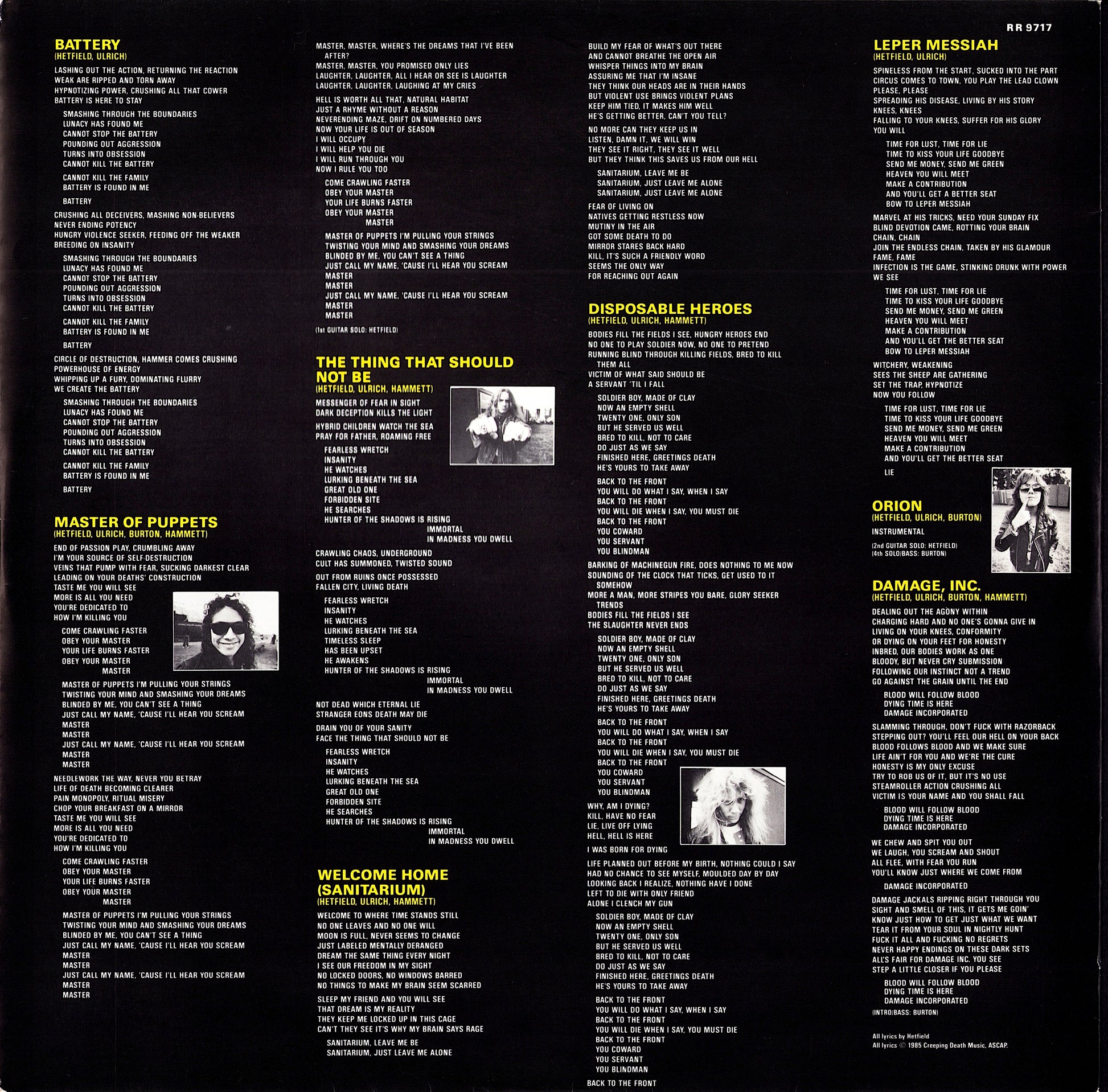 Metallica - Master Of Puppets Vinyl LP