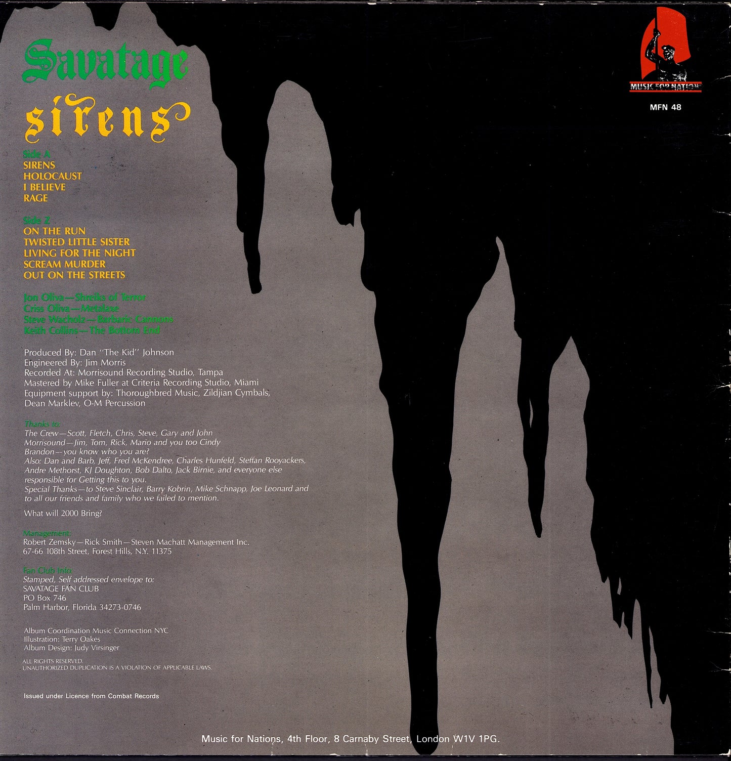 Savatage ‎– Hall Of The Mountain King (Vinyl LP) 